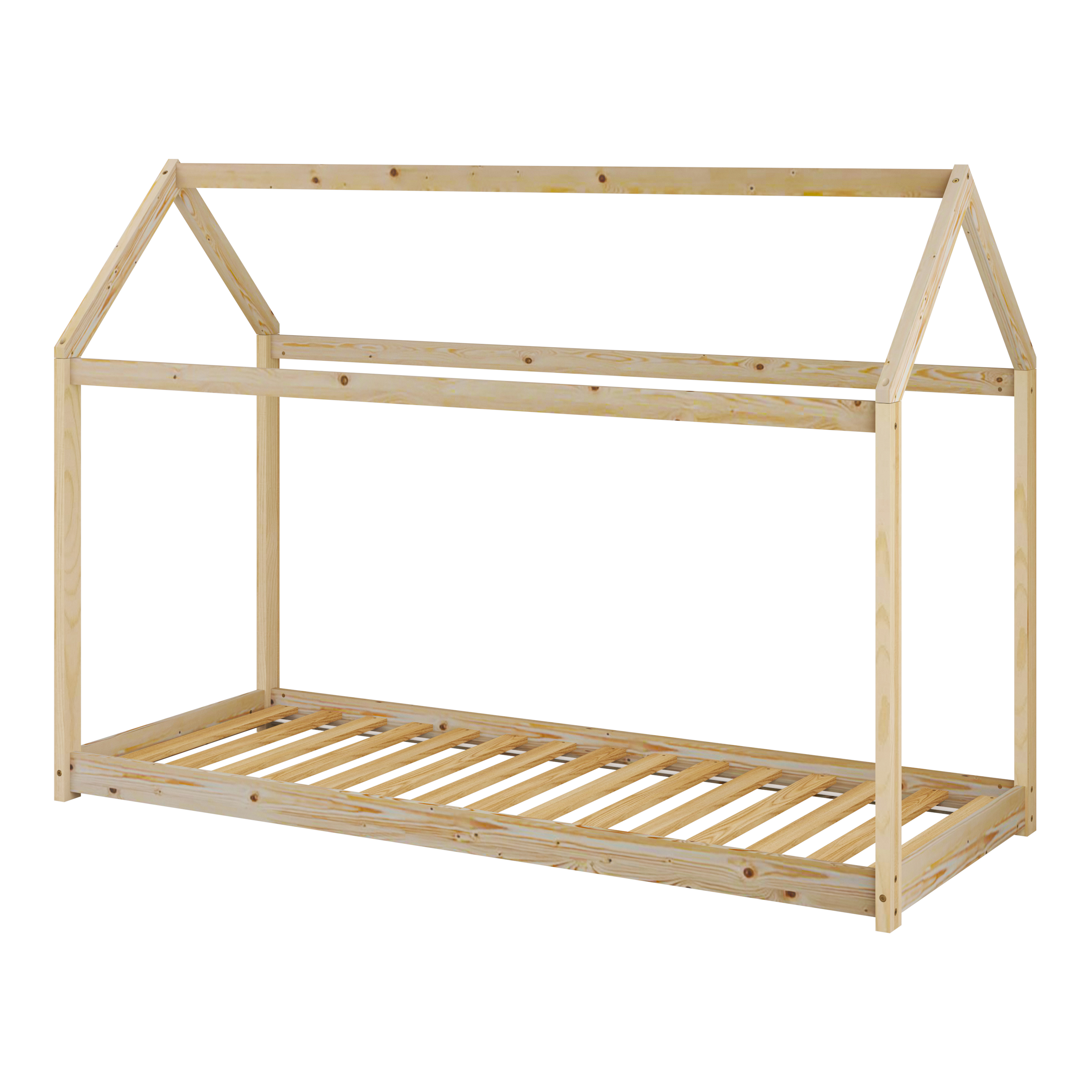 Sunny Zoey House Bed Natural – With Mattress
