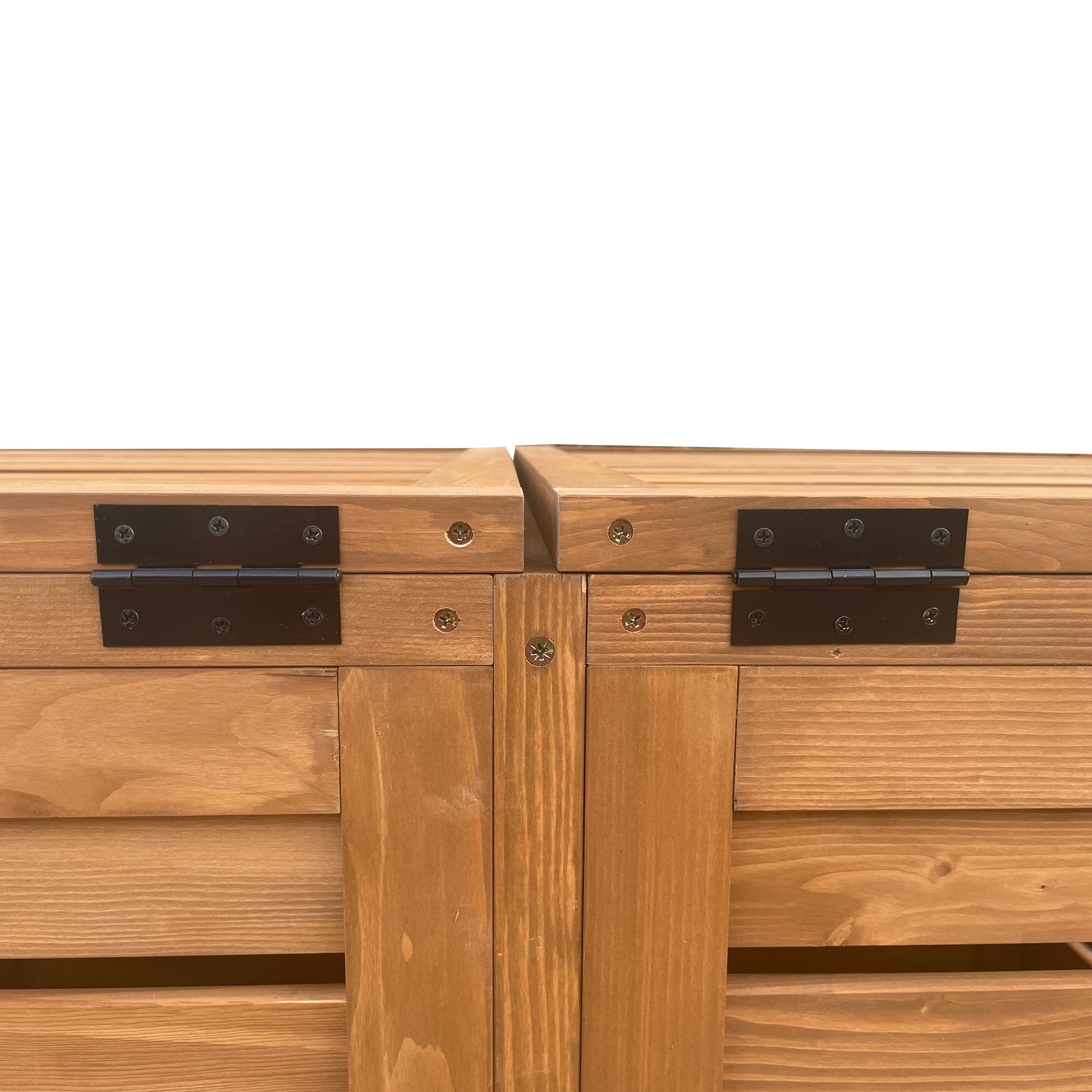 AXI Lex Wooden Bin Storage Brown – 3 bins