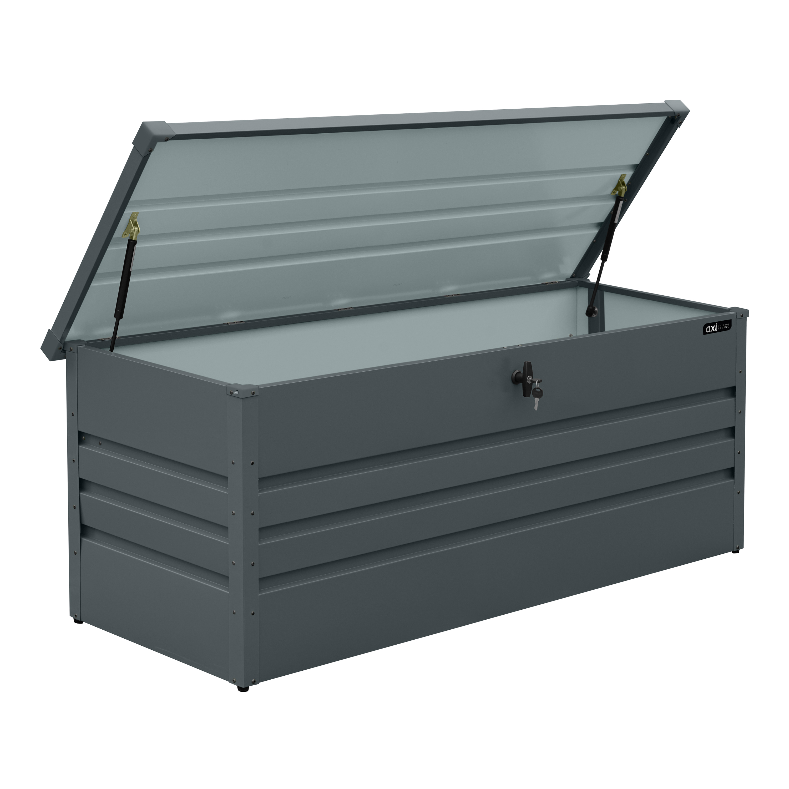 AXI Miles Gartenbox 600 aus Metall Anthrazit - 165x70x62cm