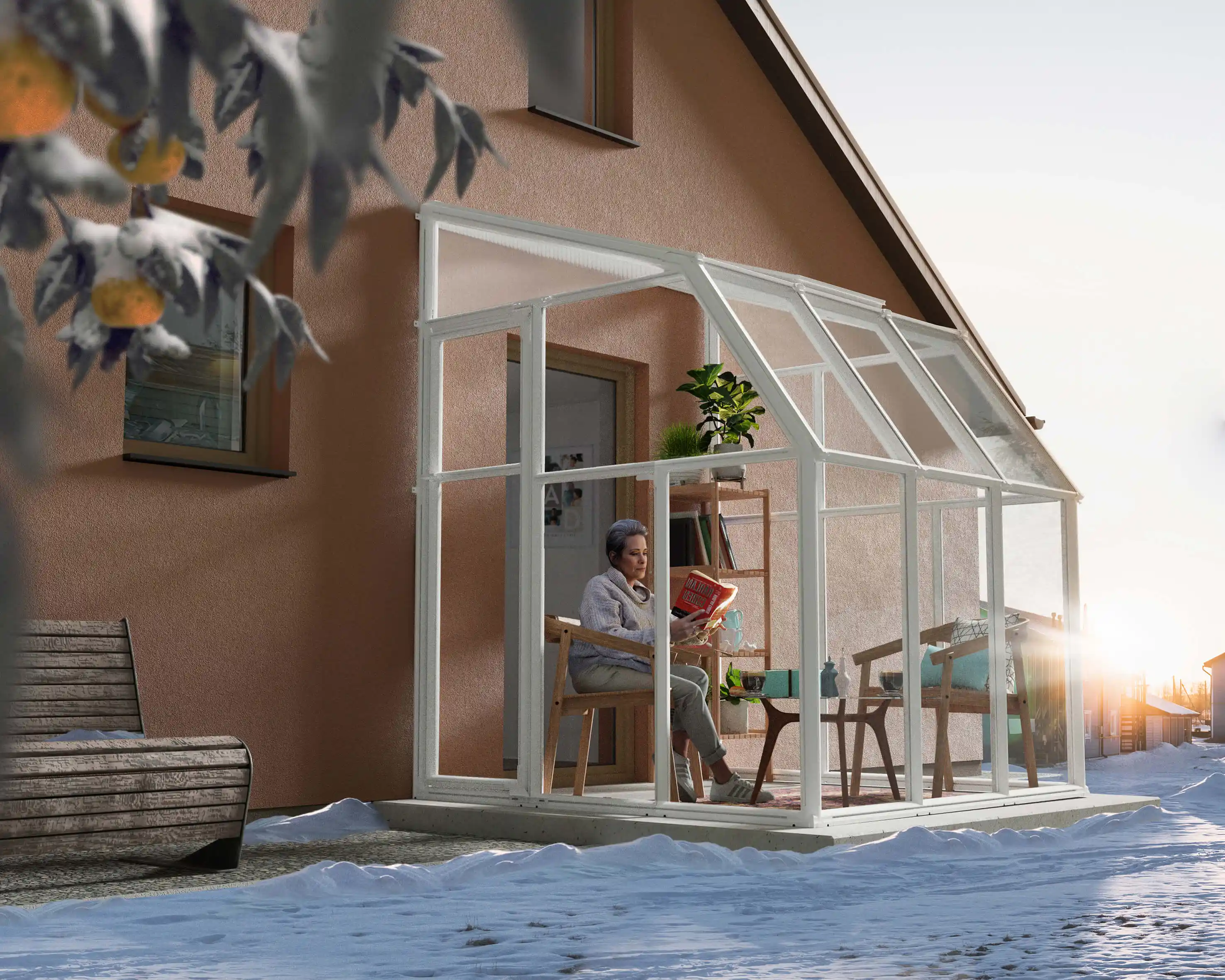 Canopia Sun Room 200X200 cm veranda en Solarium Wit Helder