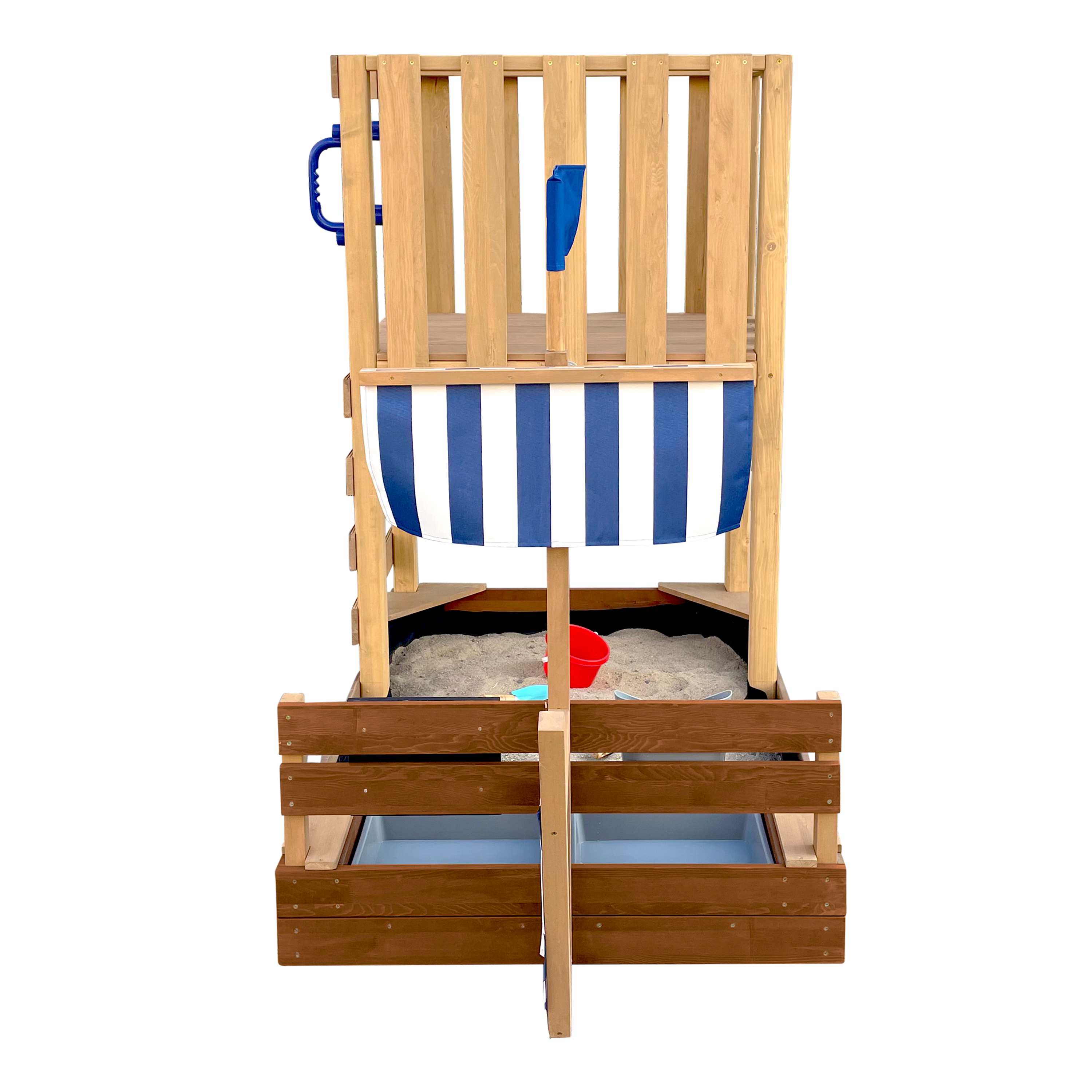 AXI Vicky Climbing Frame with Sandbox, Play Kitchen & Chalkboard