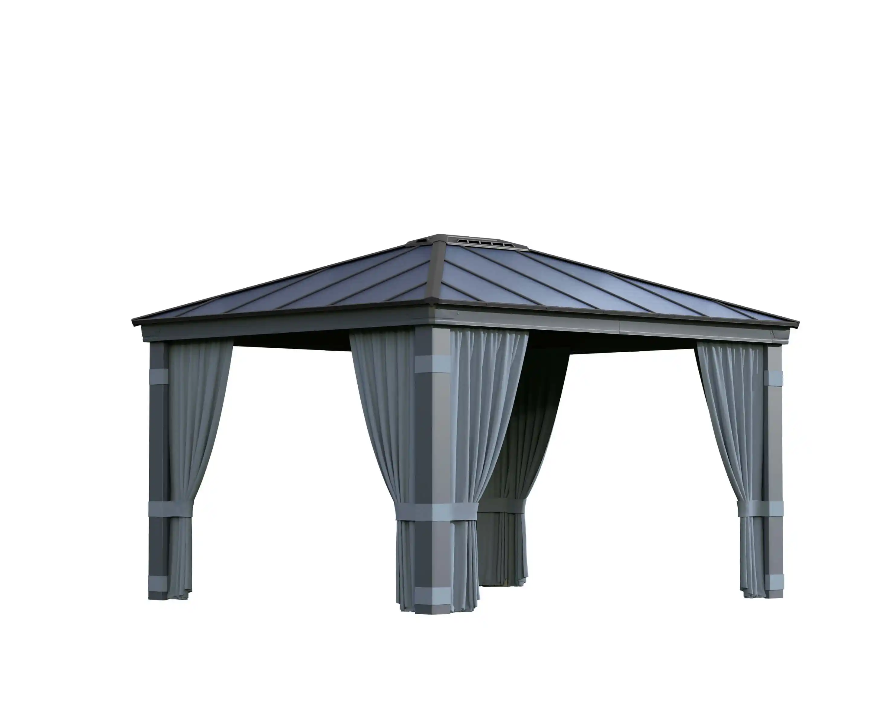 Canopia Gordijnset voor Dallas tuinpaviljoen 430X360 Donkergrijs 