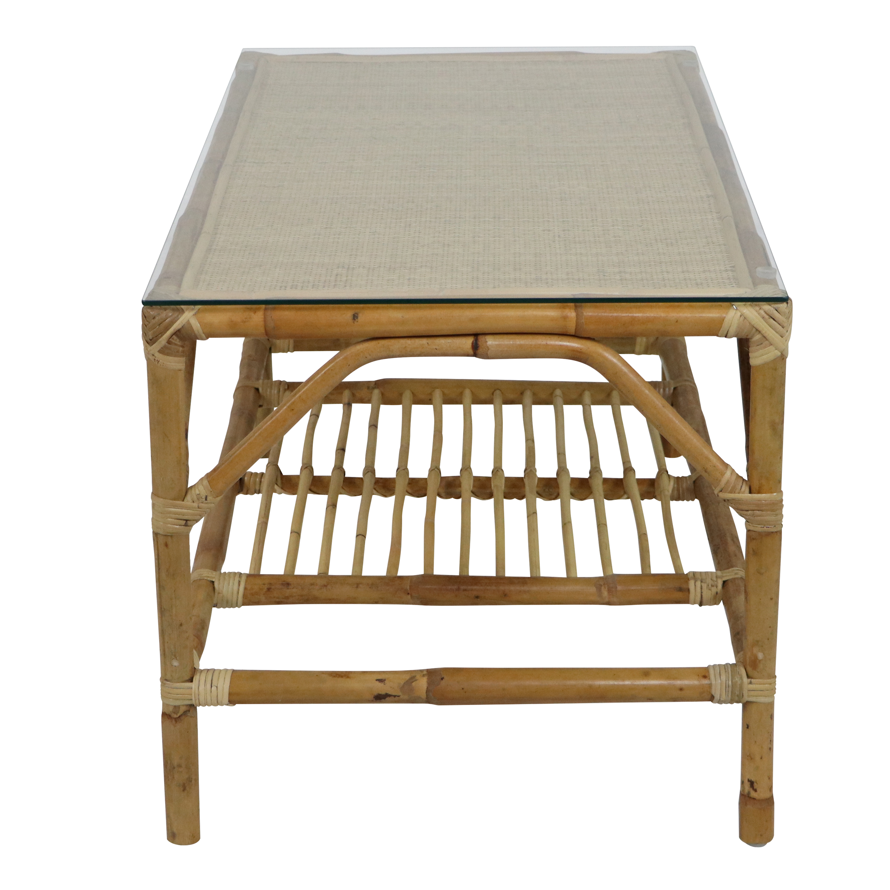 AXI Mary Rattan Lounge Set – 4-Piece with Sofa, Table, and 2 Chairs Natural/White-8720365066238 AXI Mary Rattan Lounge Set – 4-Piece with Sofa, Table, and 2 Chairs Natural/White
