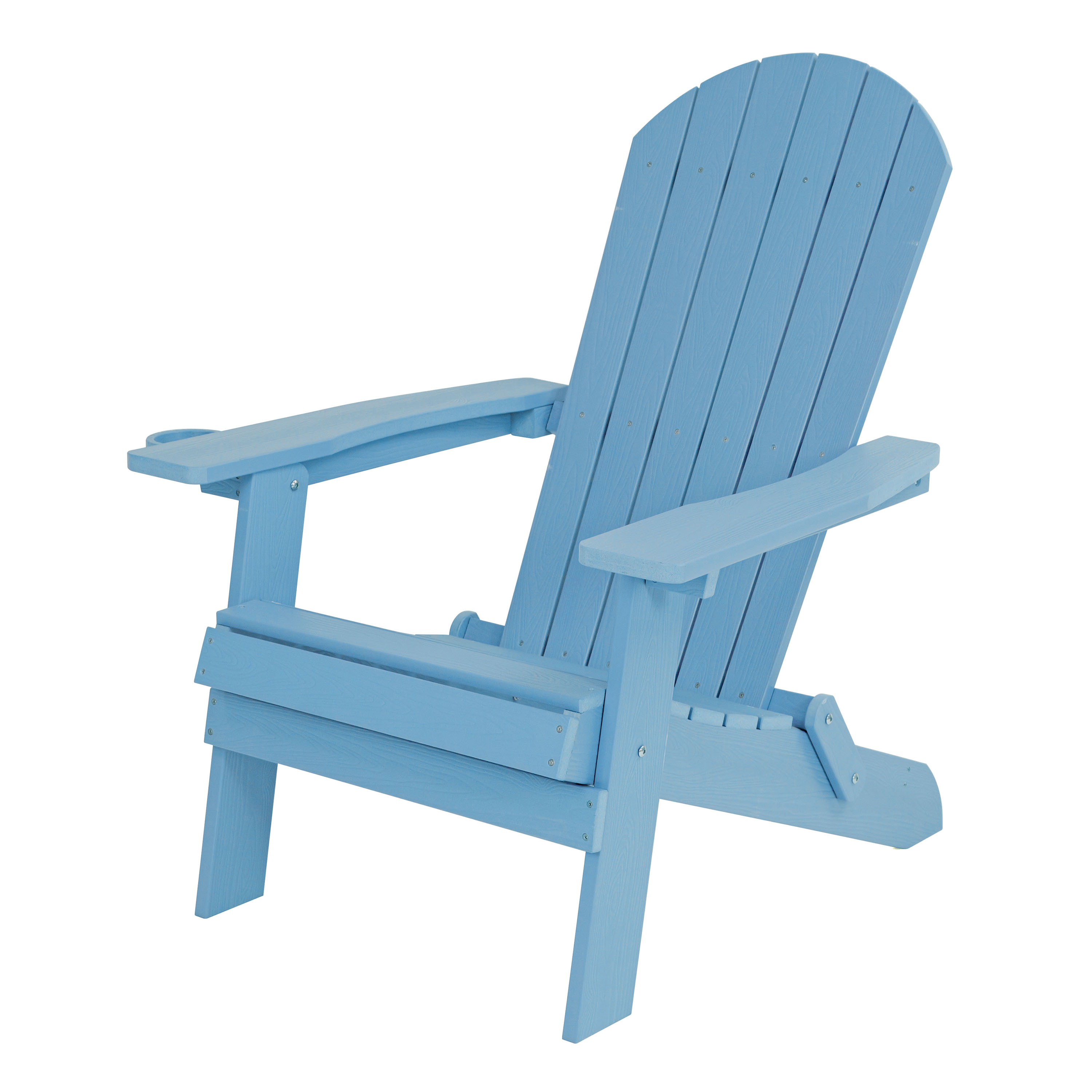 AXI Claire Folding Adirondack Chair Plastic Light Blue