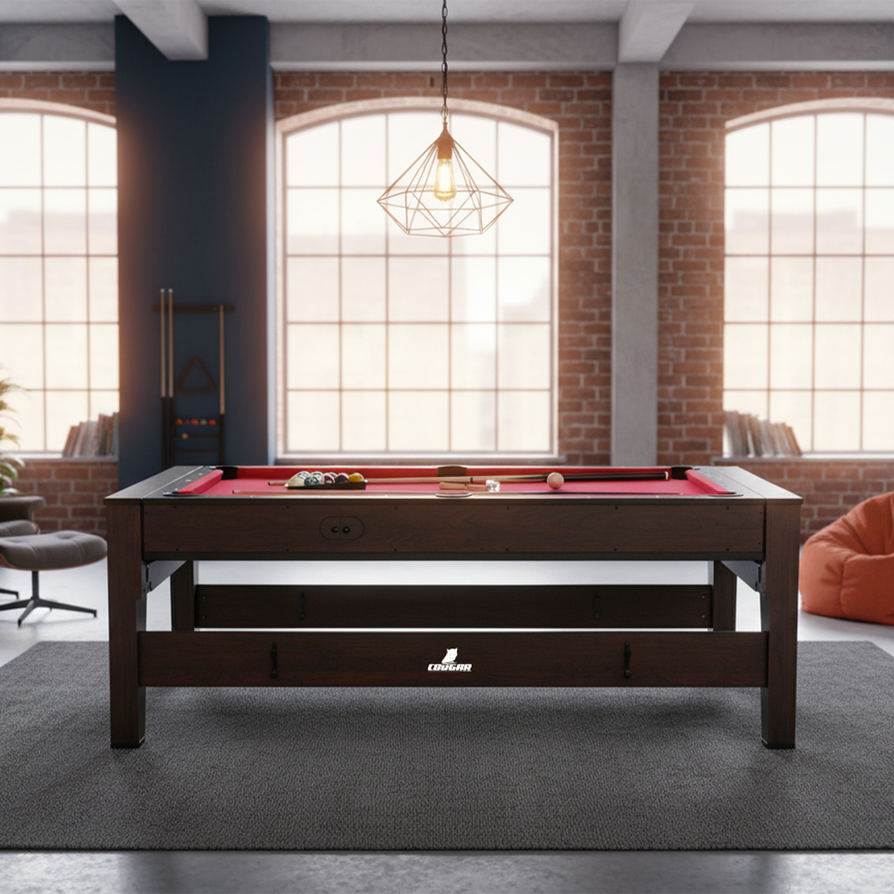 Cougar Reverso Pool & Air Hockey Table