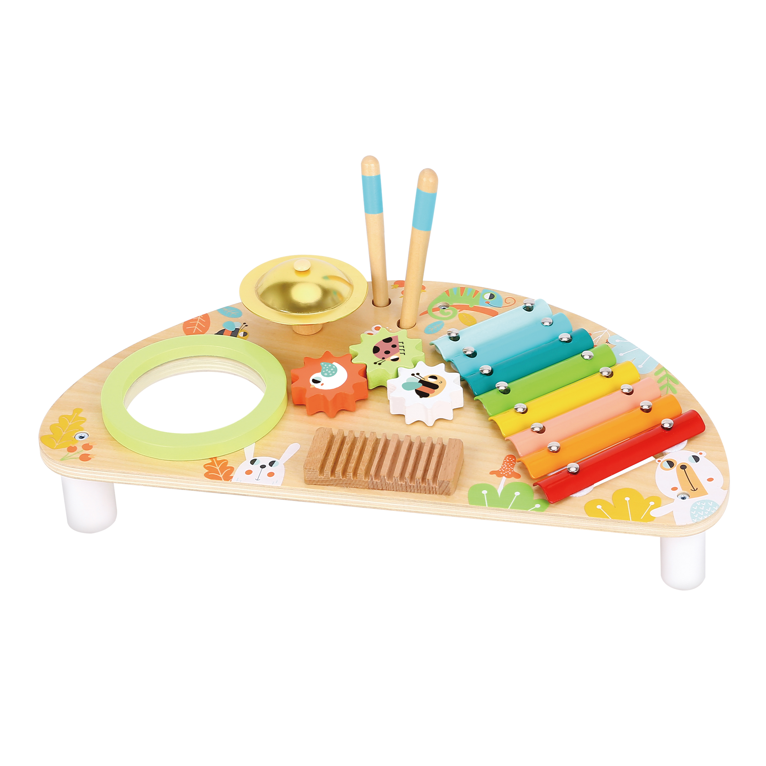 Tooky Toy Musiktisch aus Holz mit Xylophon
