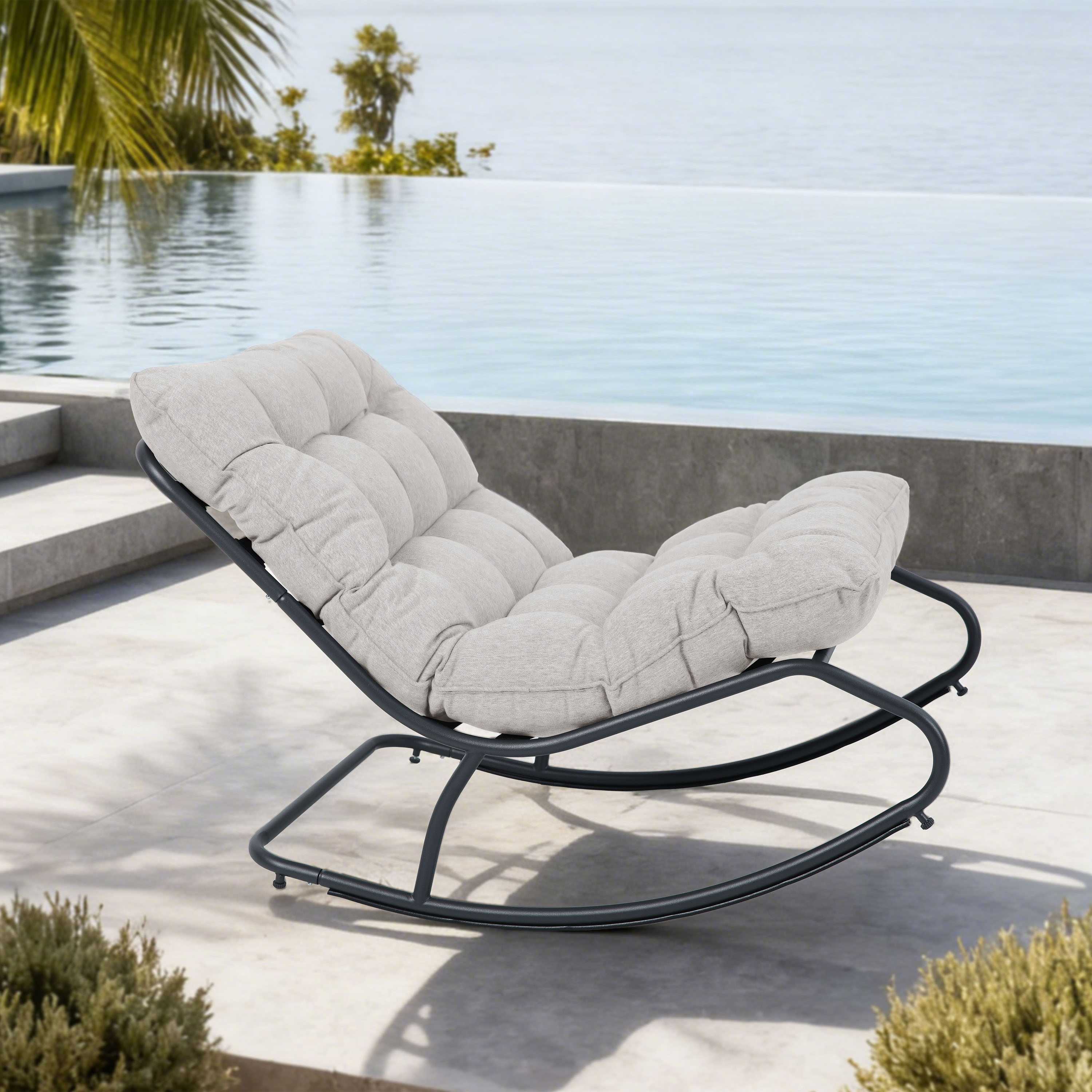 AXI Ruby Rocking Chair Black/Beige