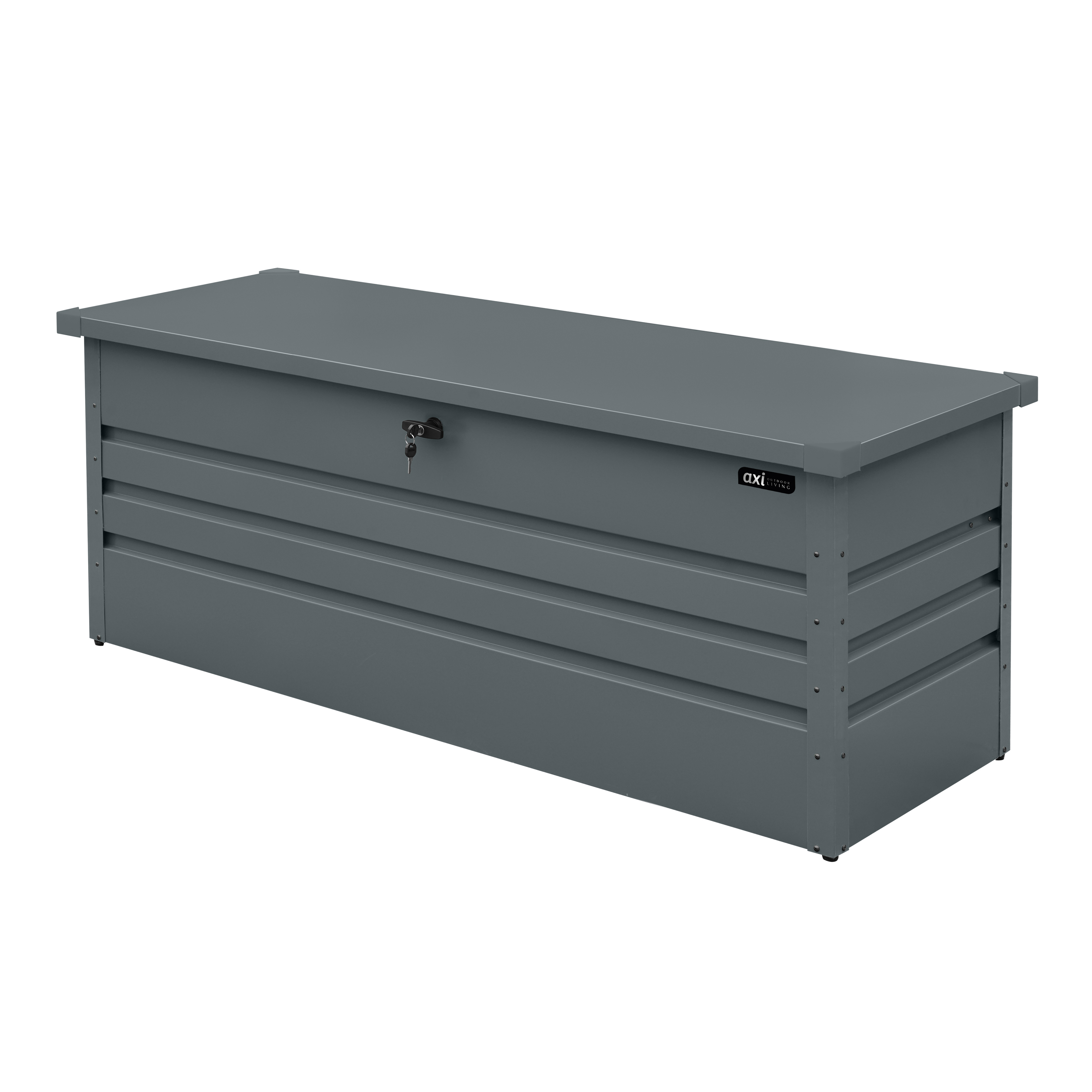 AXI Miles Gartenbox 600 aus Metall Anthrazit - 165x70x62cm