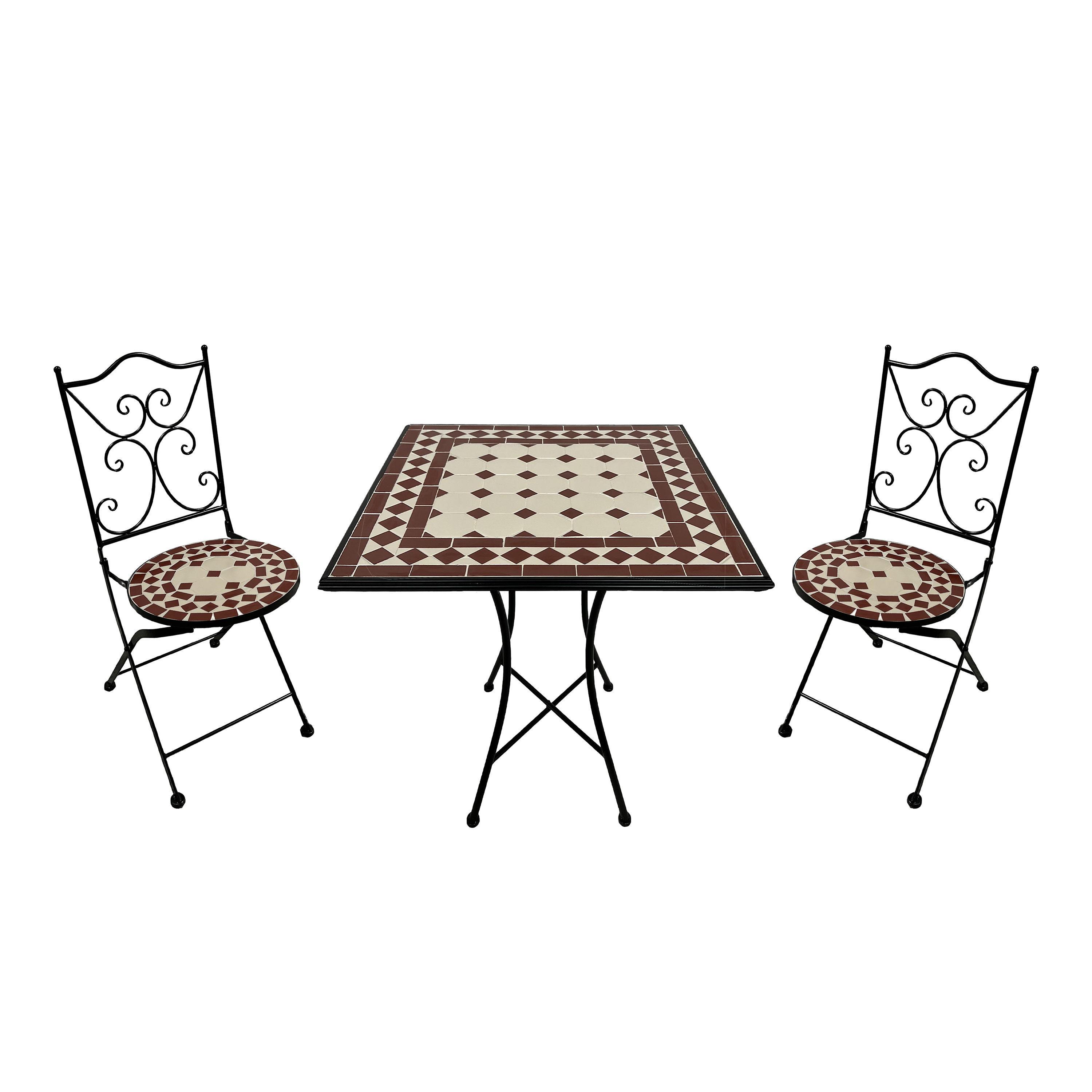 AXI Camilla Bistro Set Mosaic - Red/White