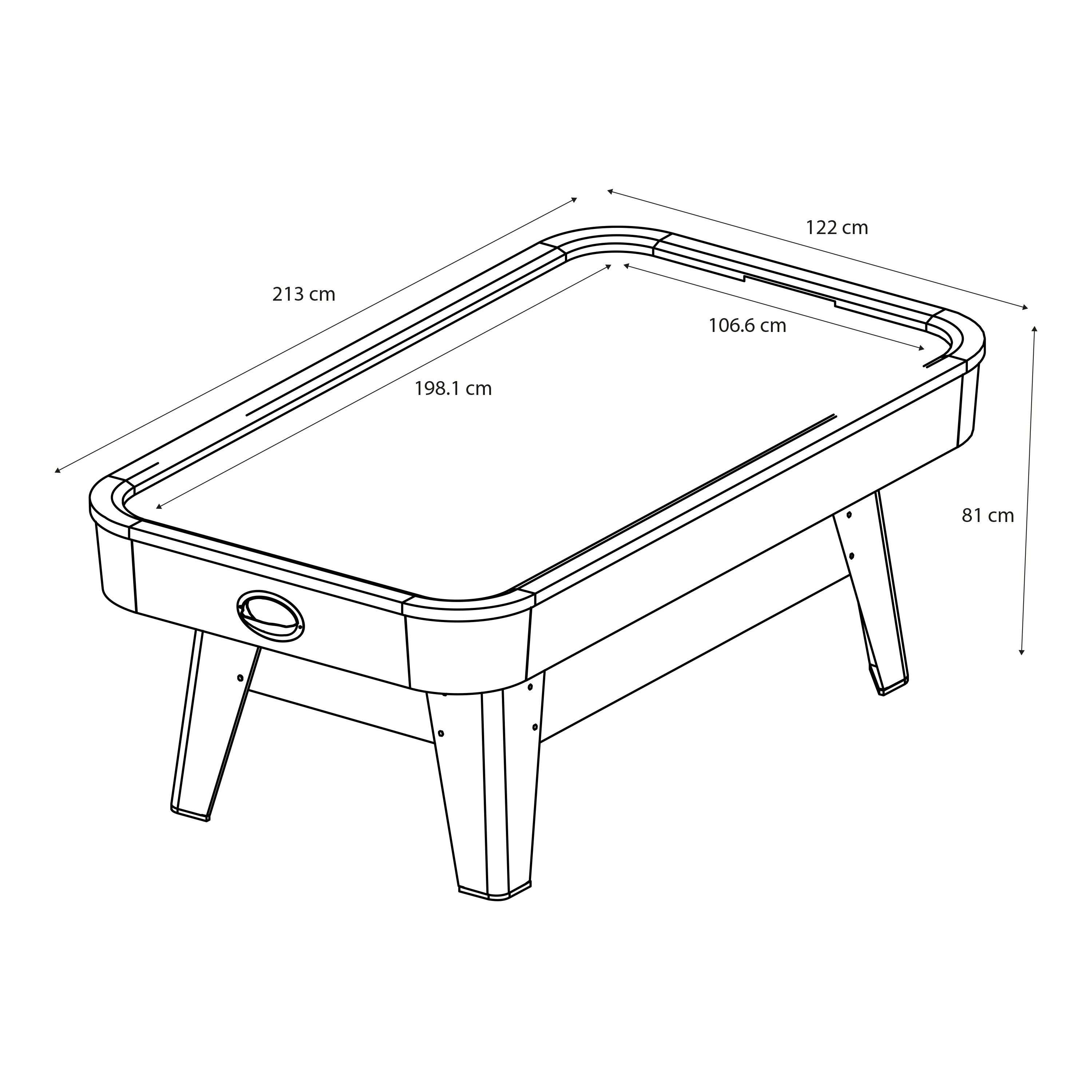 Cougar Super Scoop Air Hockey Table