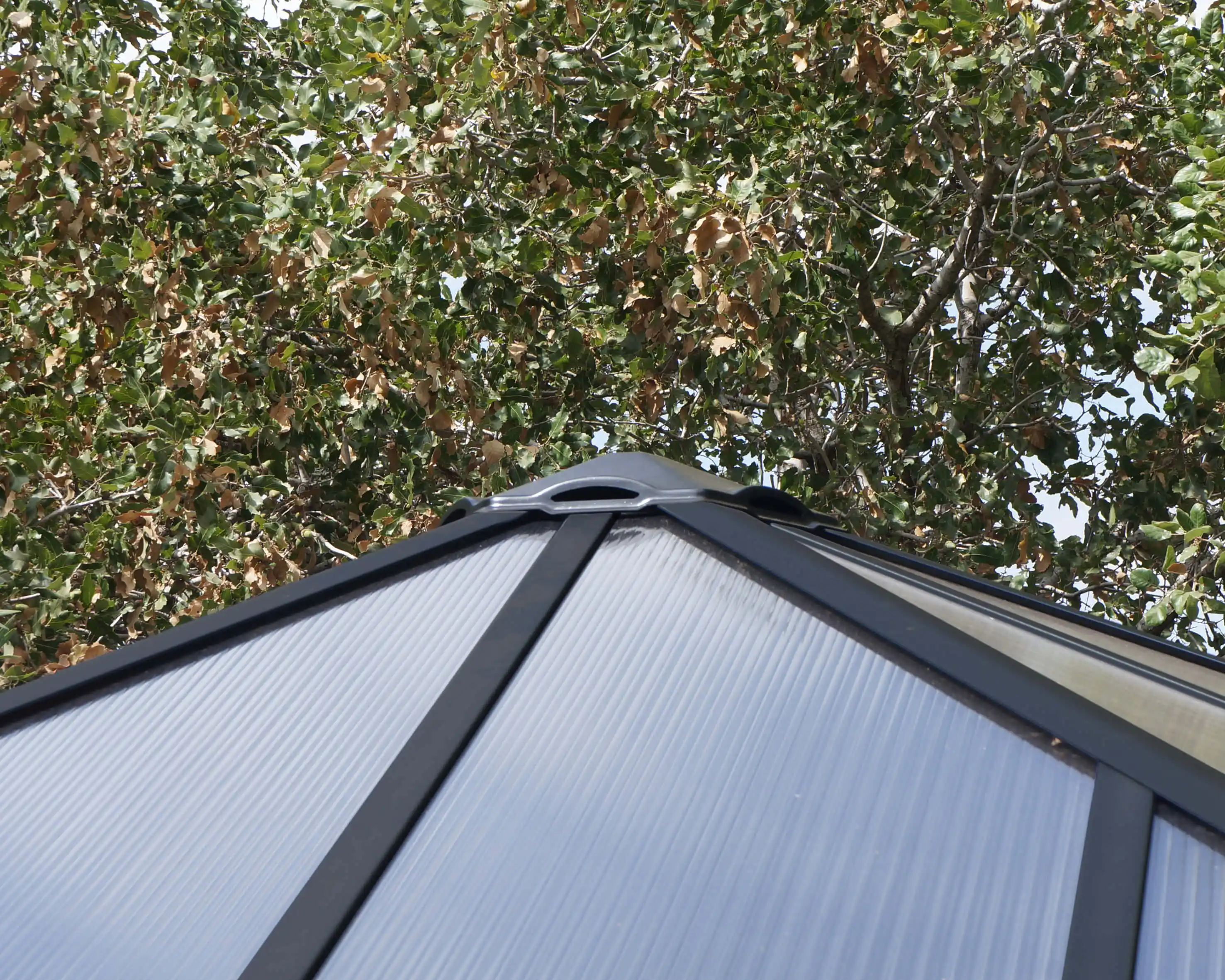 Canopia Ledro 300X300 cm Gesloten tuinpaviljoen Donkergrijs Brons