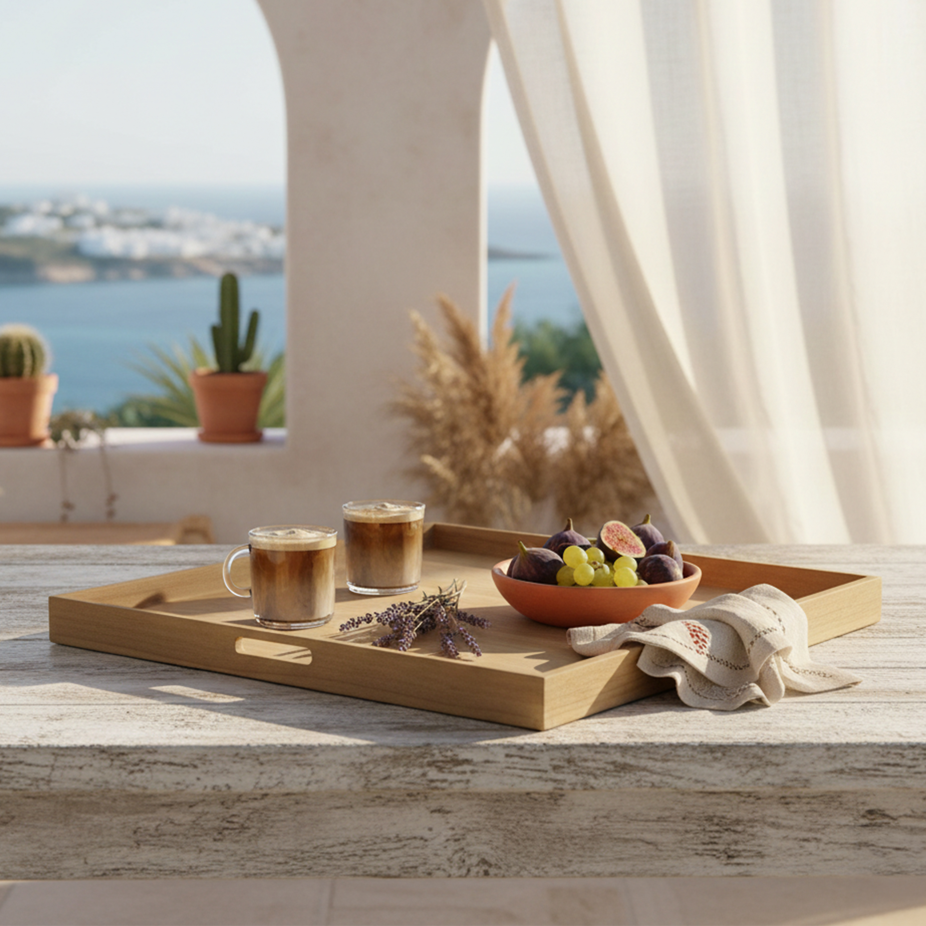 AXI Bayu Teak Tray 60x60x5 cm