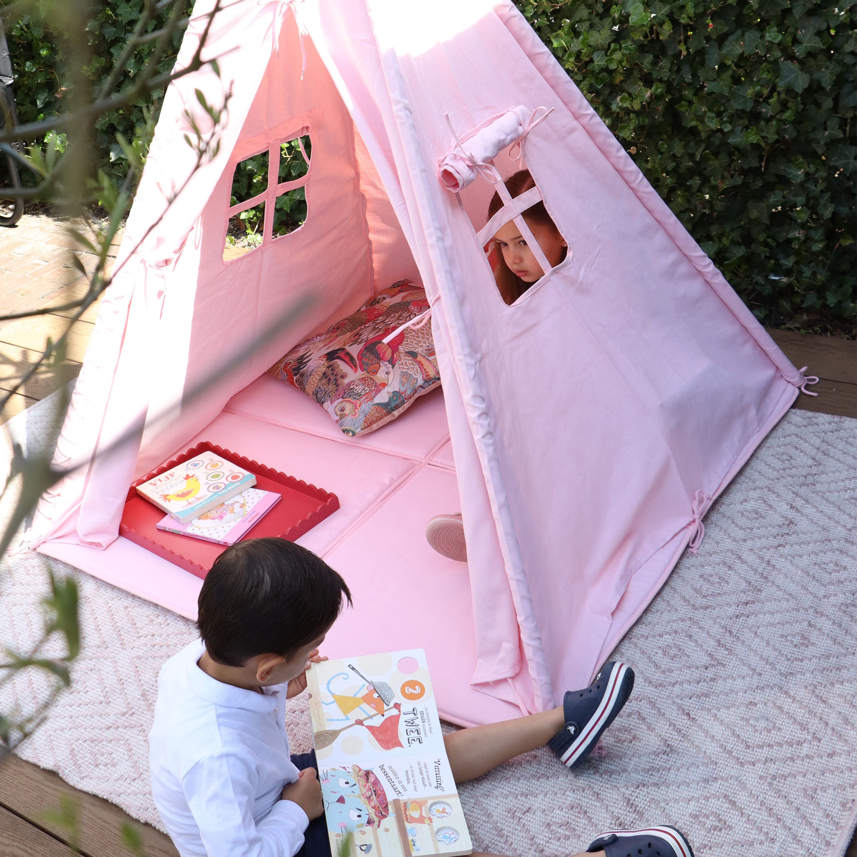 Sunny Alba Teepee Tent - Pastel Pink