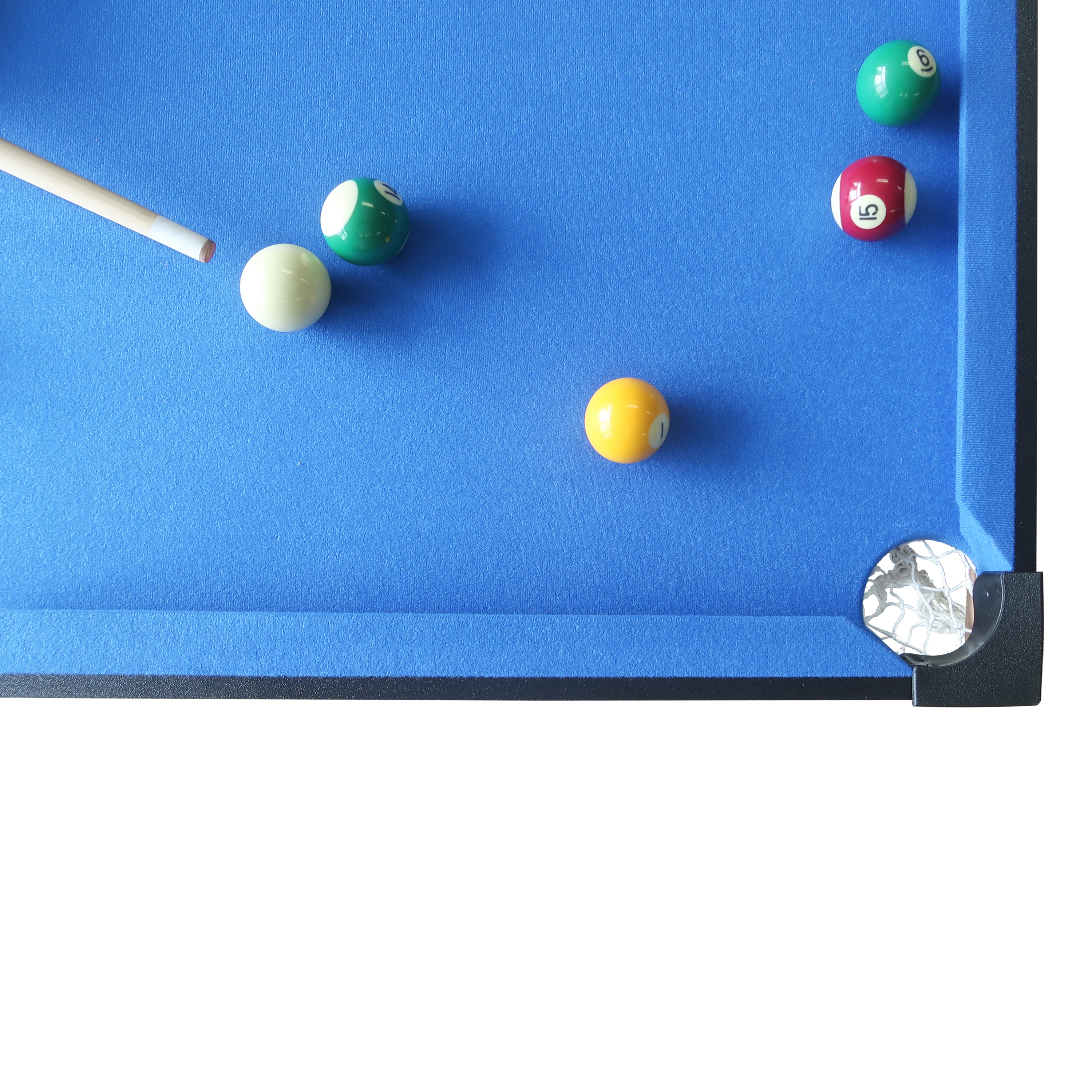 Cougar Billiardtisch Mini Tragbar Schwarz/Blau