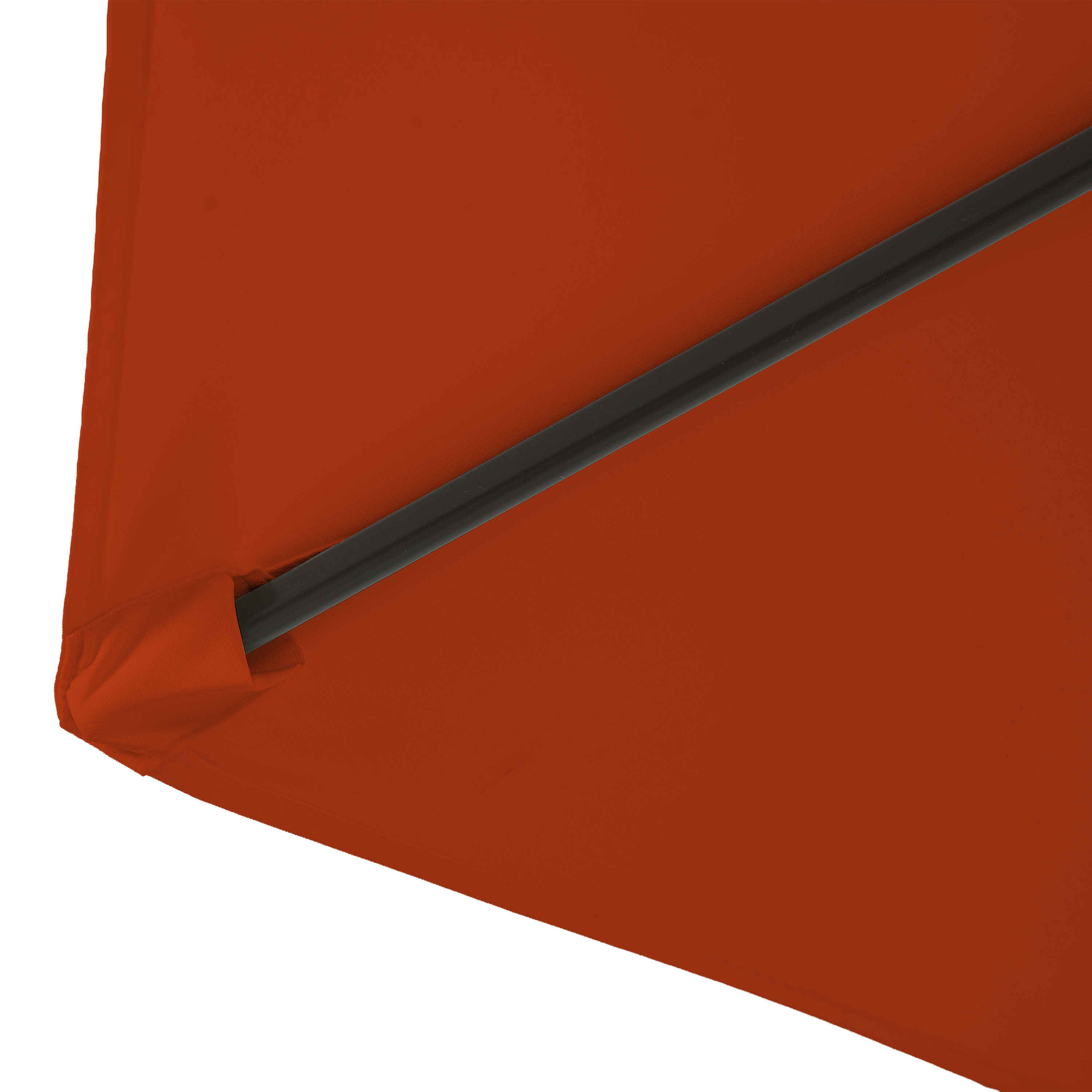 AXI Noor Centre Pole Parasol Ø 300cm incl. parasol base Oak-look/Terracotta