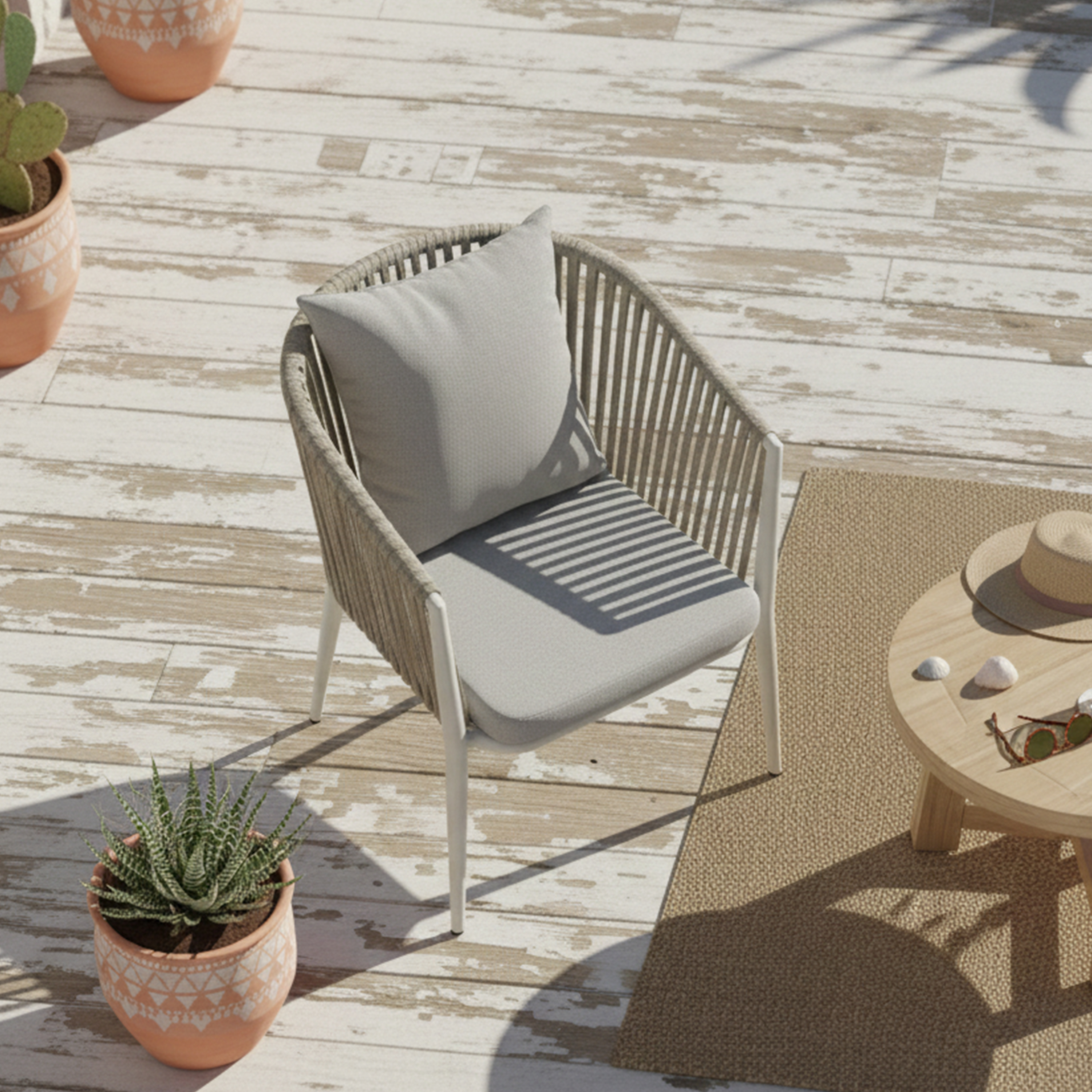 AXI Faye Chairs Beige – Set 4 pieces