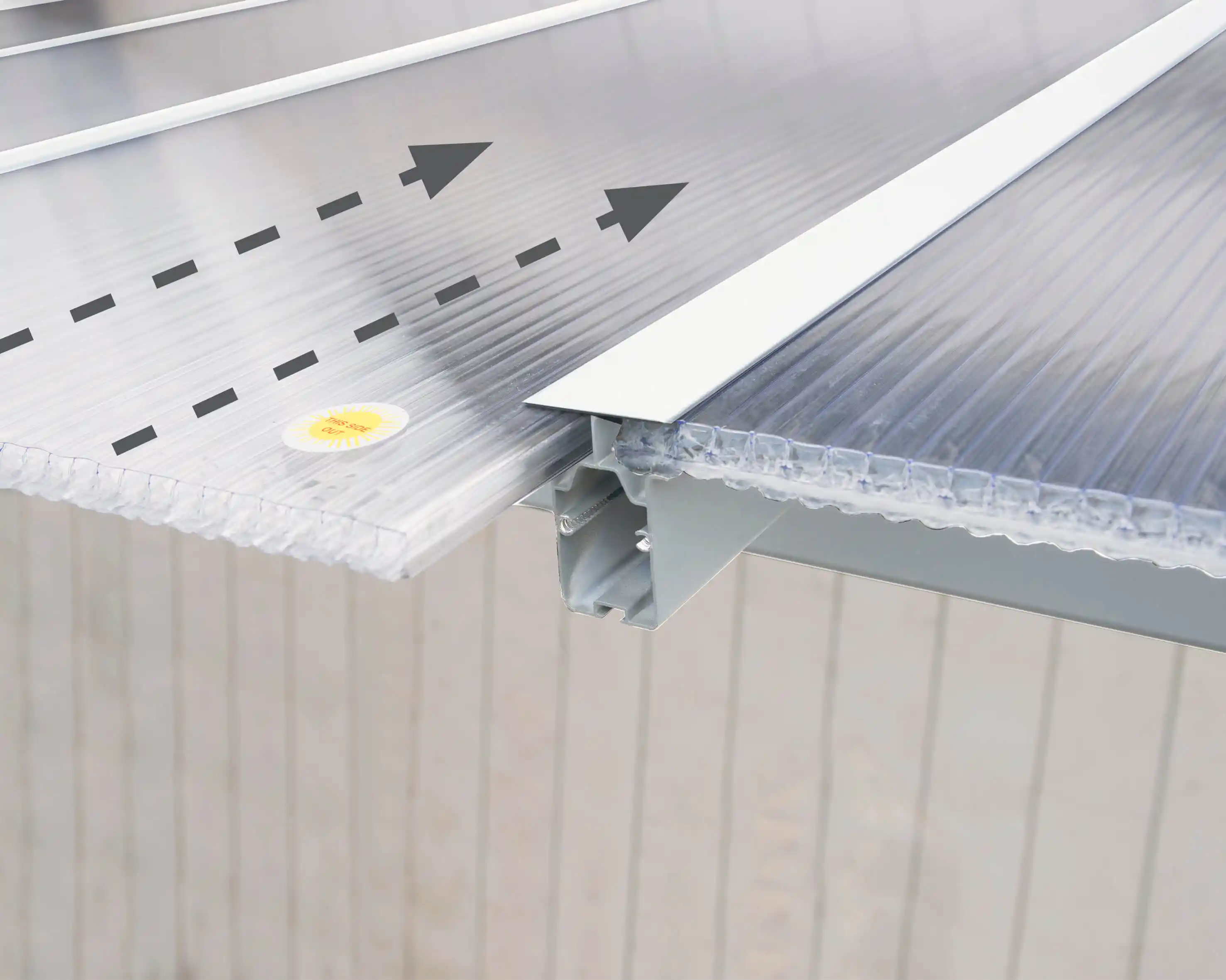 Canopia Olympia 860X294 cm Terrasoverkapping Wit Helder