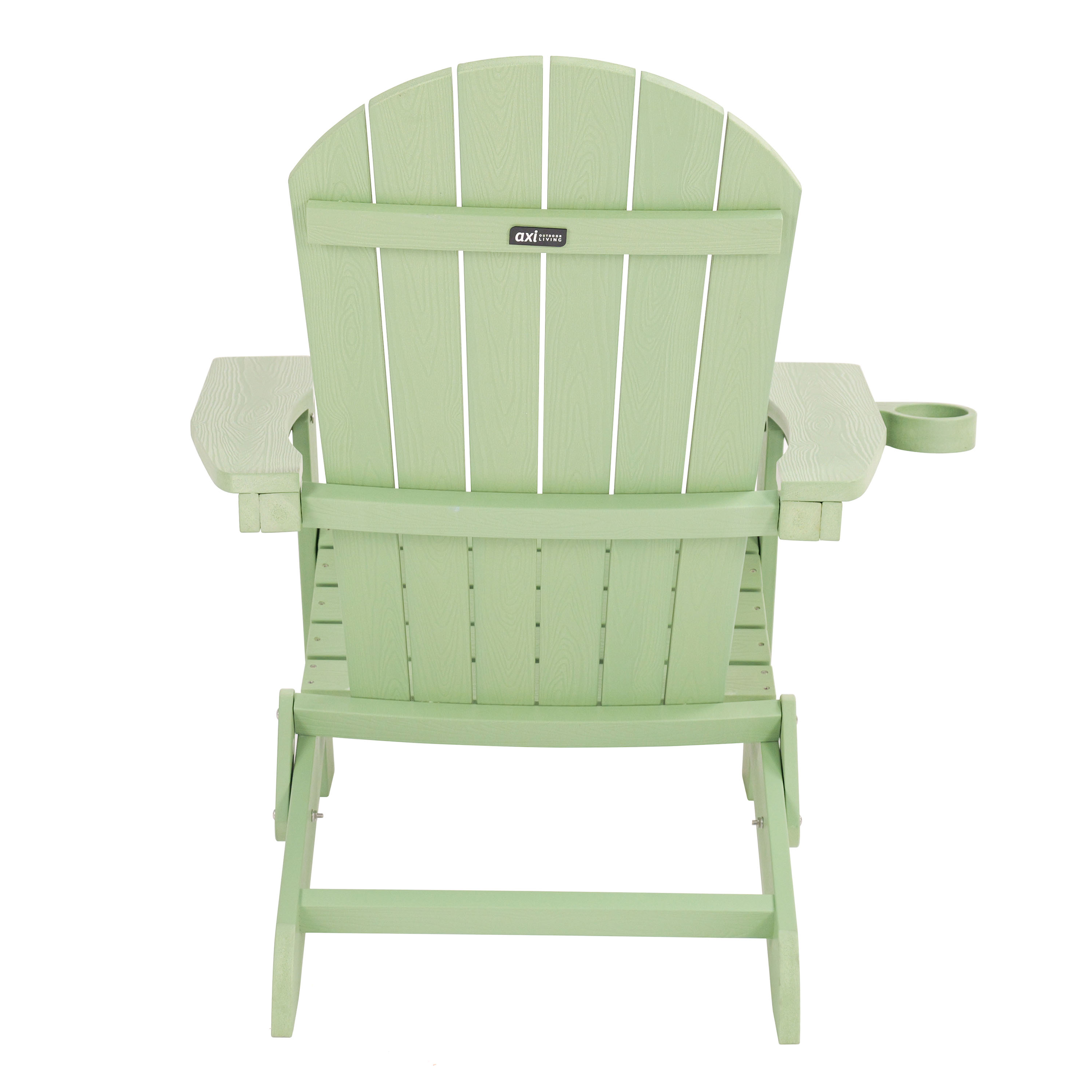 AXI Claire Folding Adirondack Chair Plastic Pastel Green