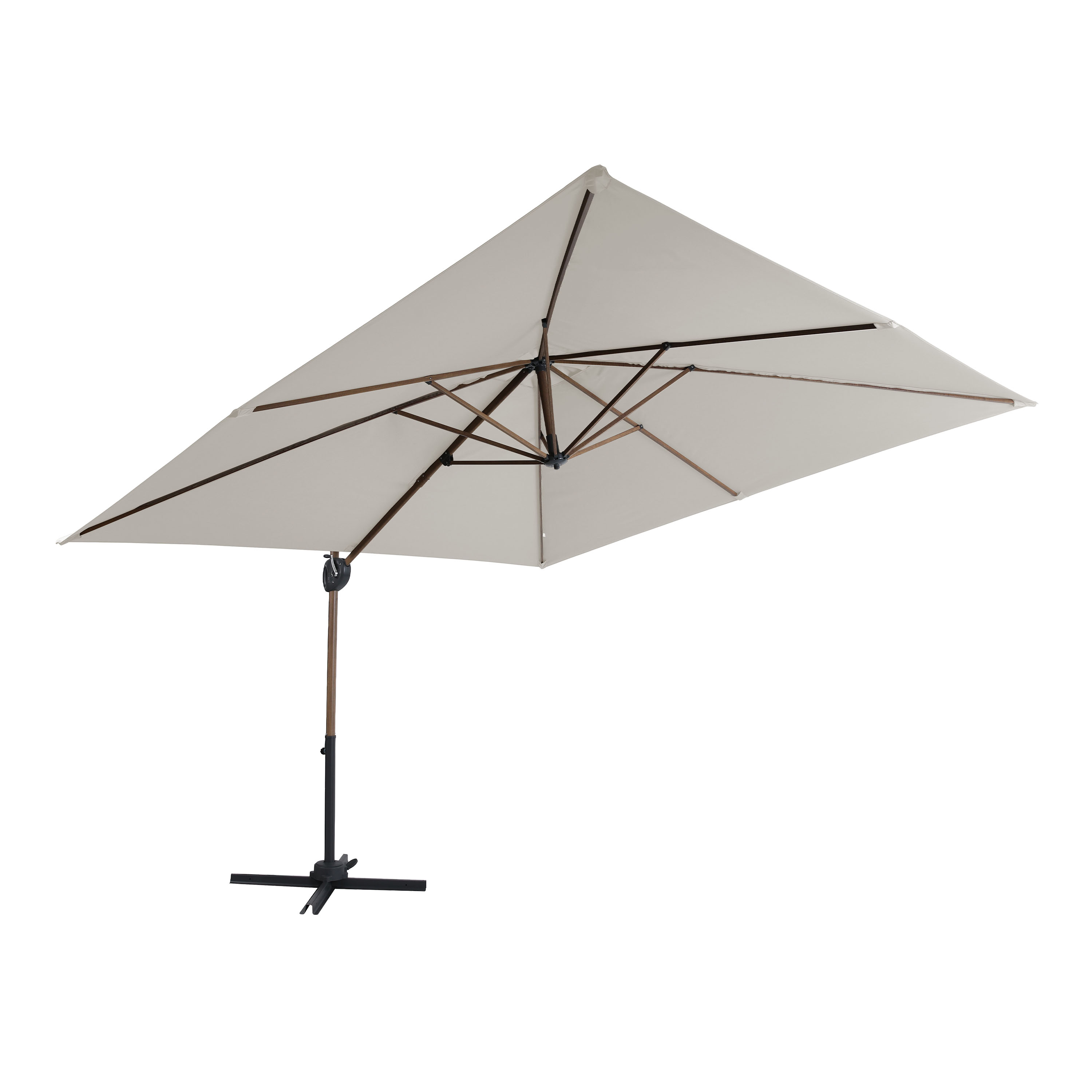 AXI Mira Cantilever Parasol 300x300cm Oak-look/Beige