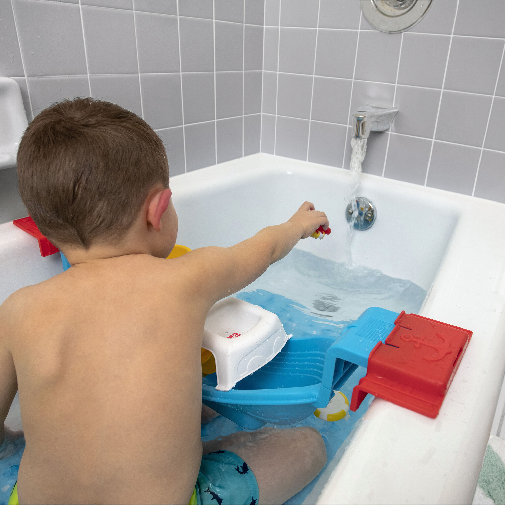 Step2 Nautical Rain Showers Bath Set-0733538414093 Step2 Nautical Rain Showers Bath Set