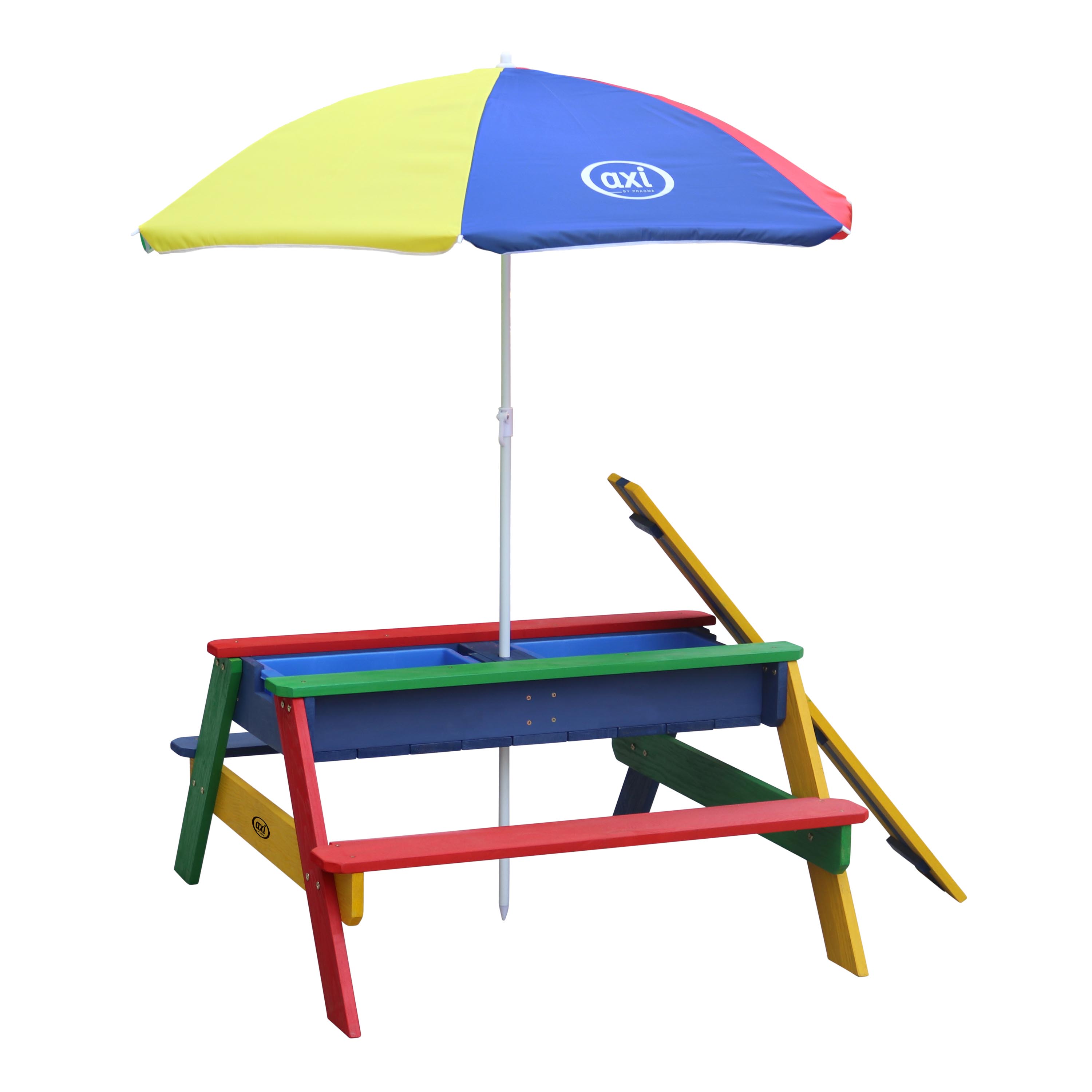 AXI Nick Sand & Water Picnic Table Rainbow - Umbrella Rainbow