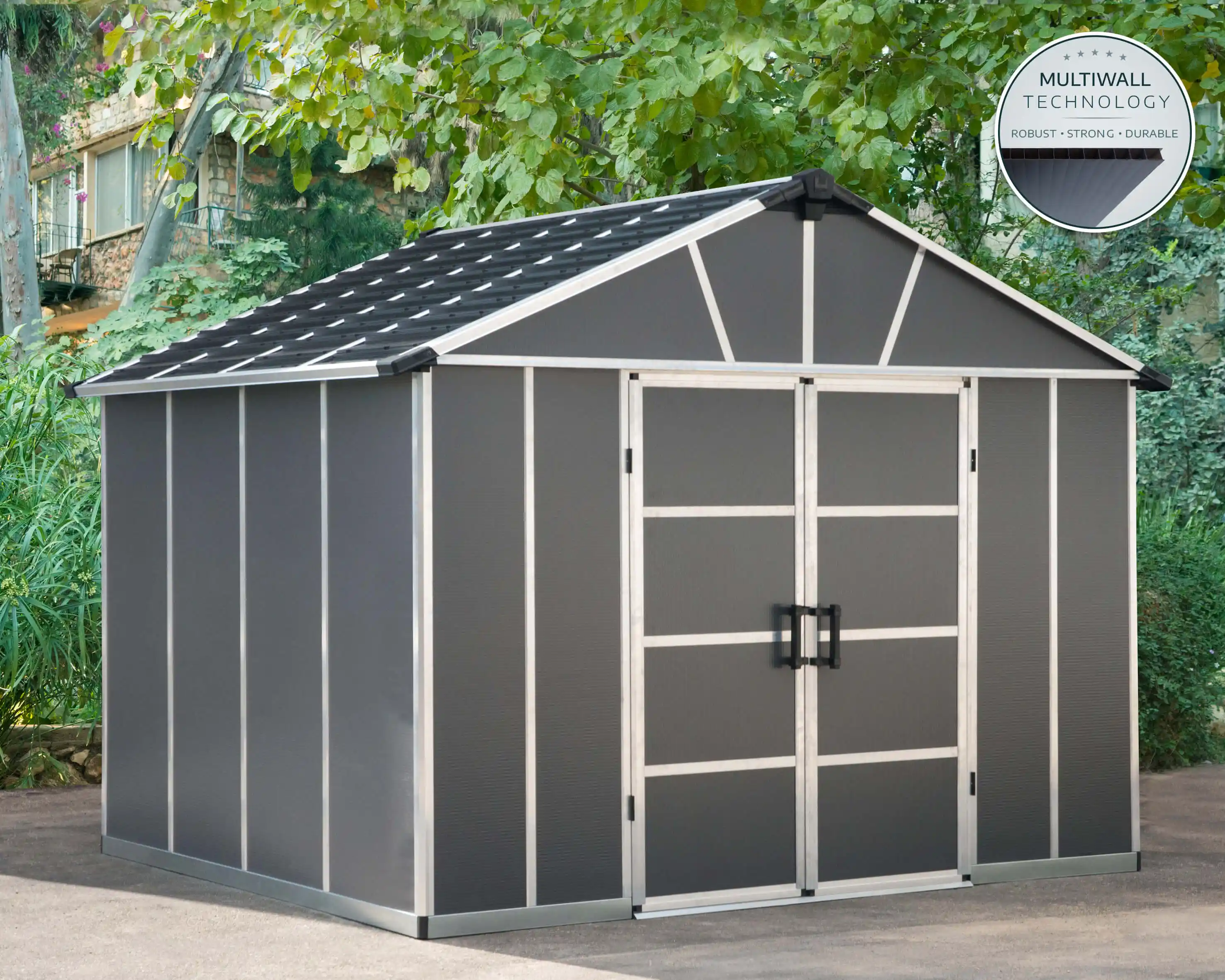 Canopia Yukon 271X332 cm grote schuur Donkergrijs