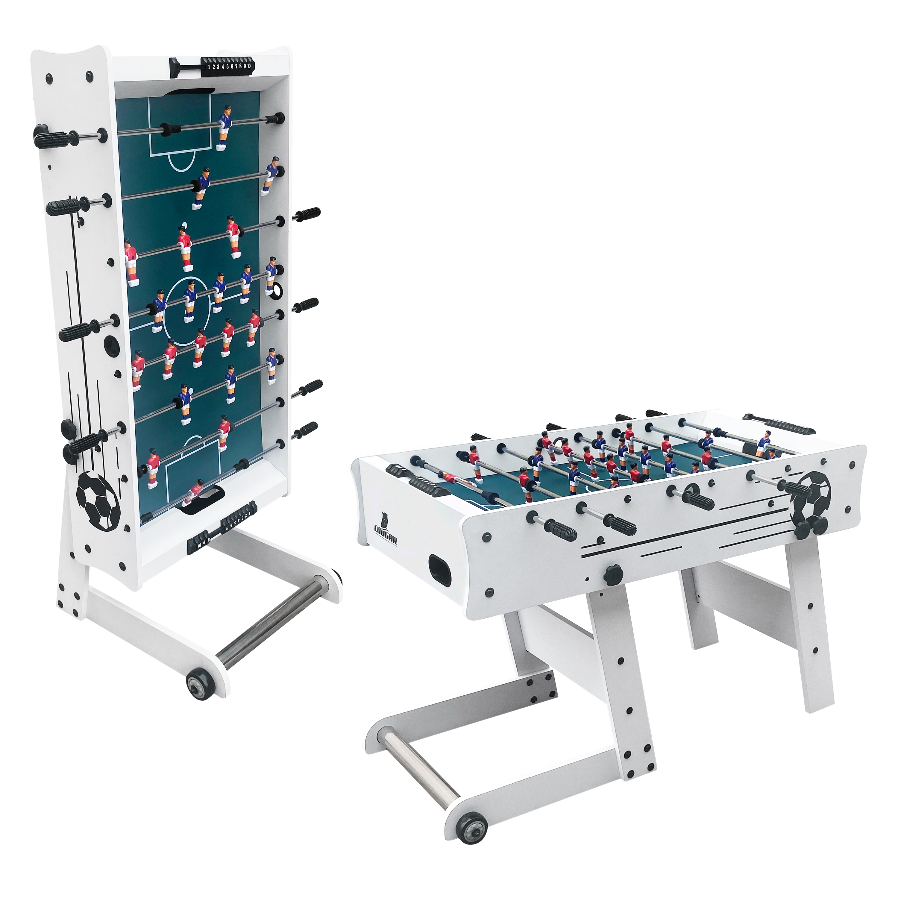 Cougar Scorpion Kick TS Tischkicker Klappbar Weiß