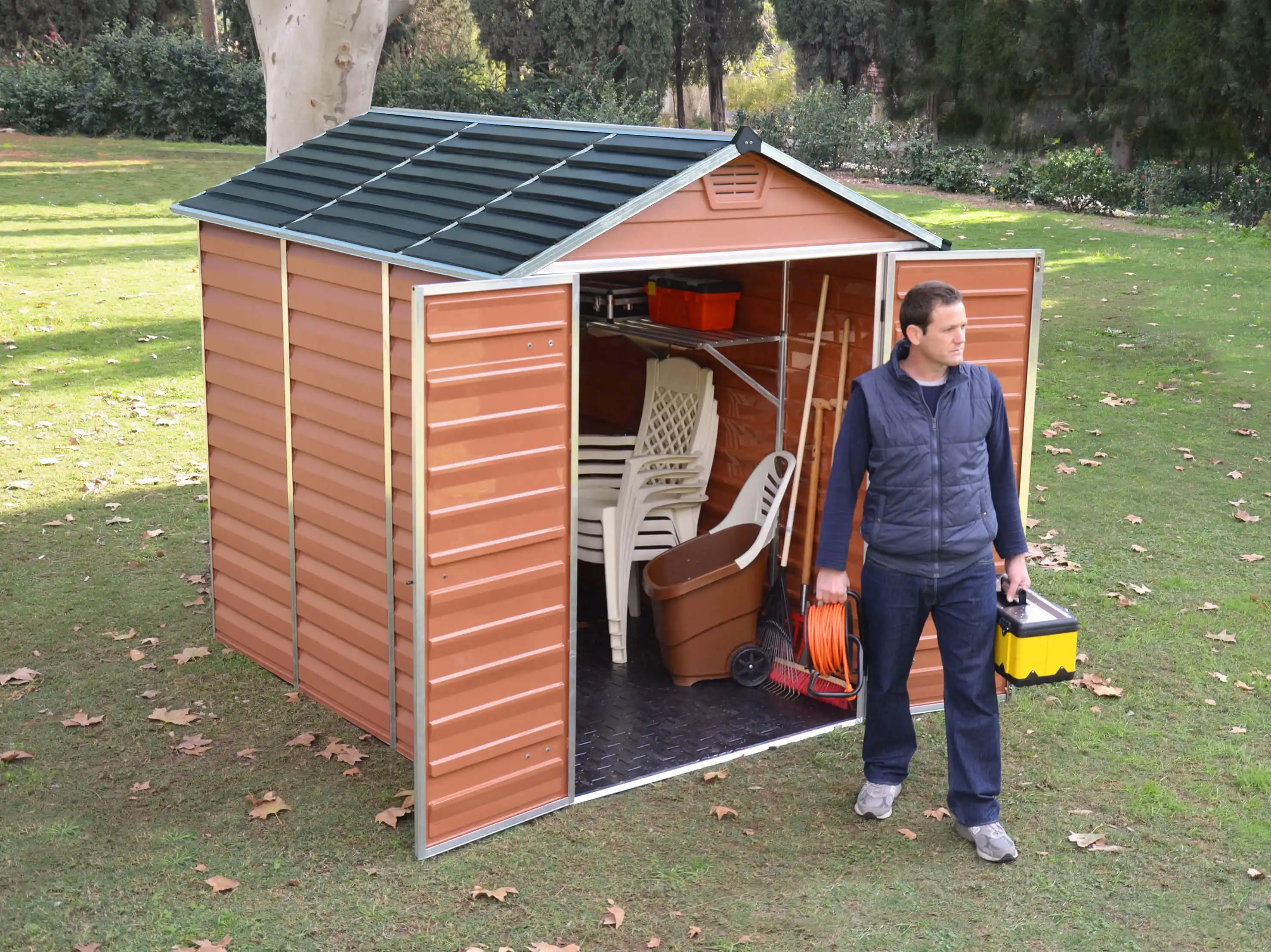 Canopia Skylight Schuppen für den Garten 229X185X217cm Amber