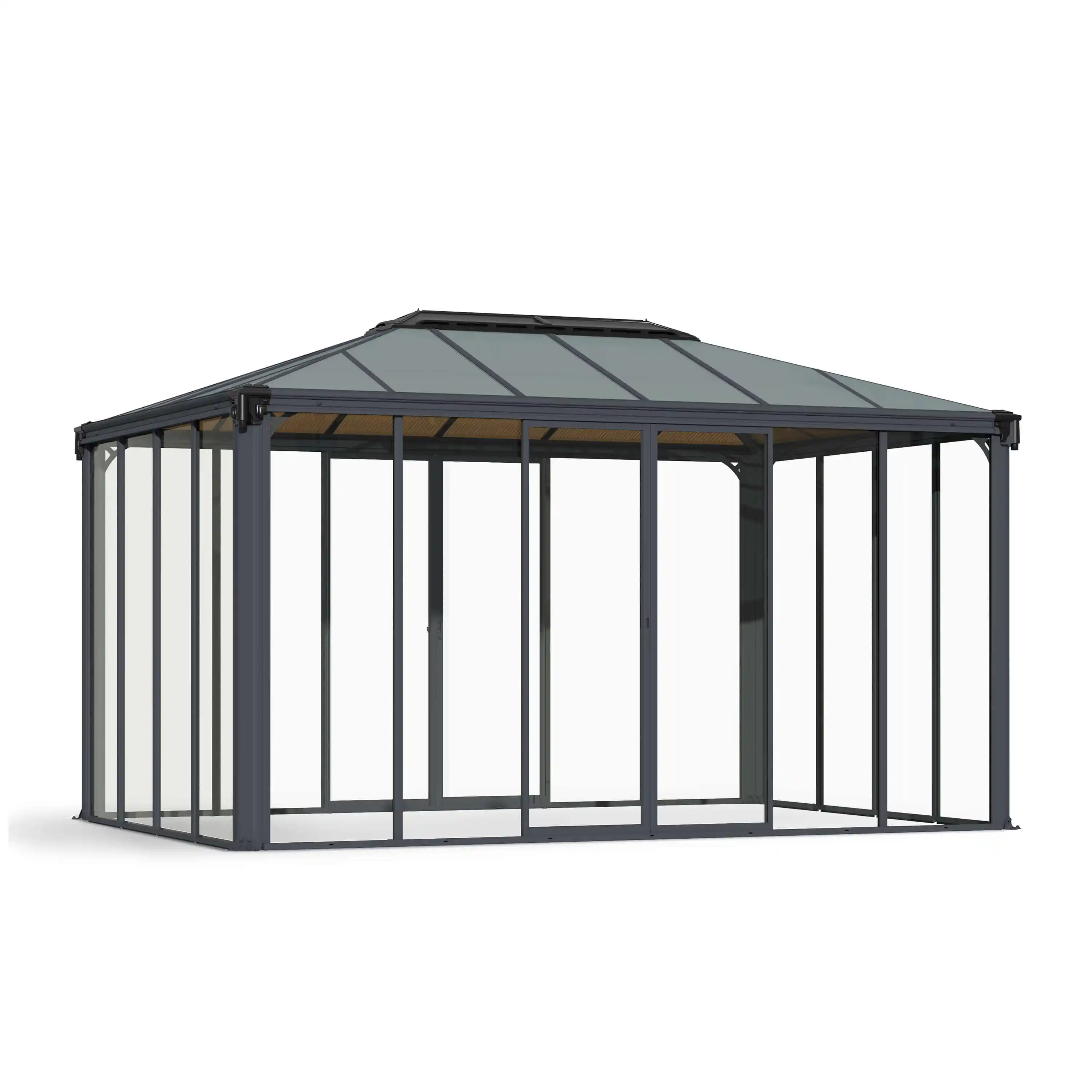 Canopia Ledro 430X296 cm Gesloten tuinpaviljoen Donkergrijs Brons