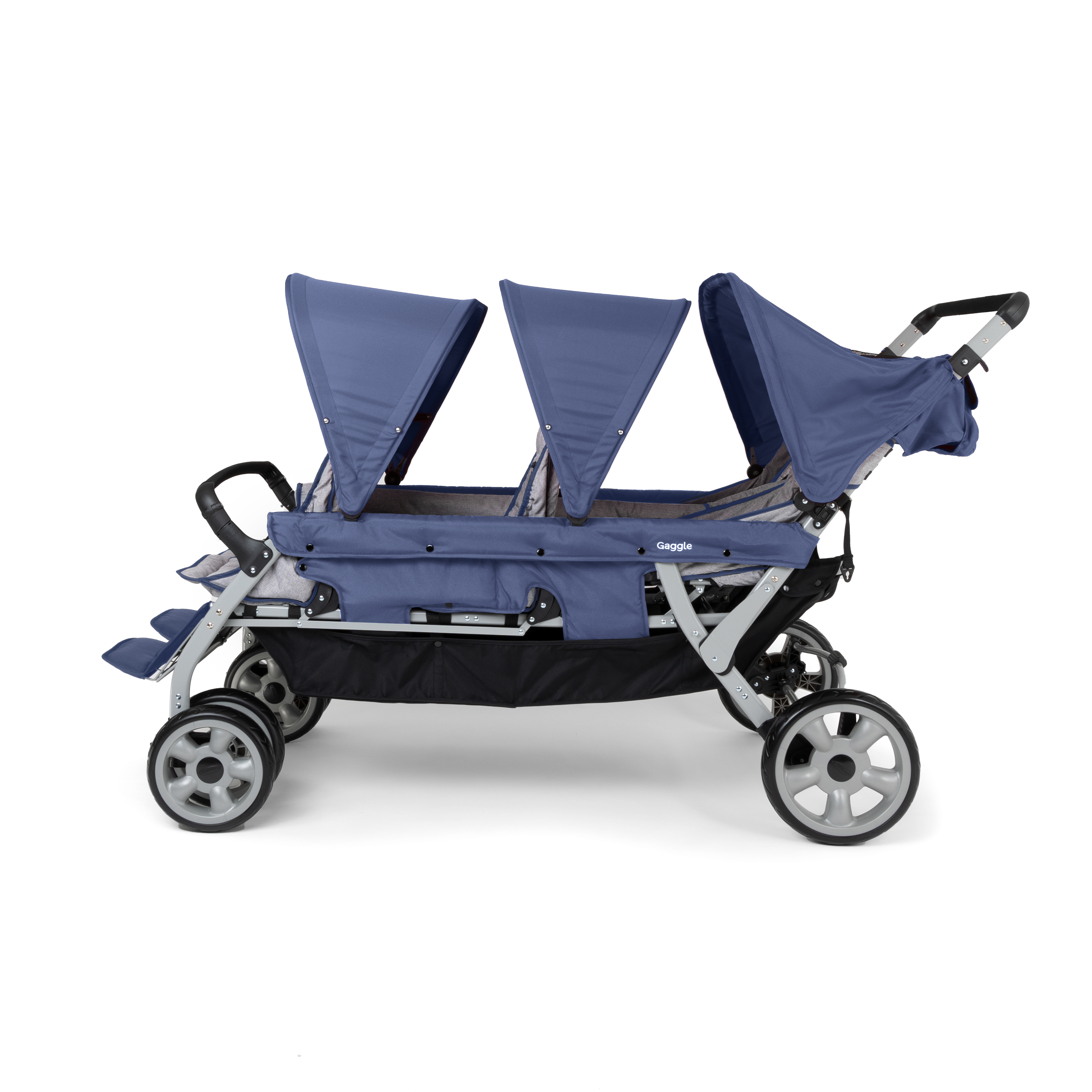 Gaggle Jamboree Kinderwagen für 6 Kinder Blau - Klappbar