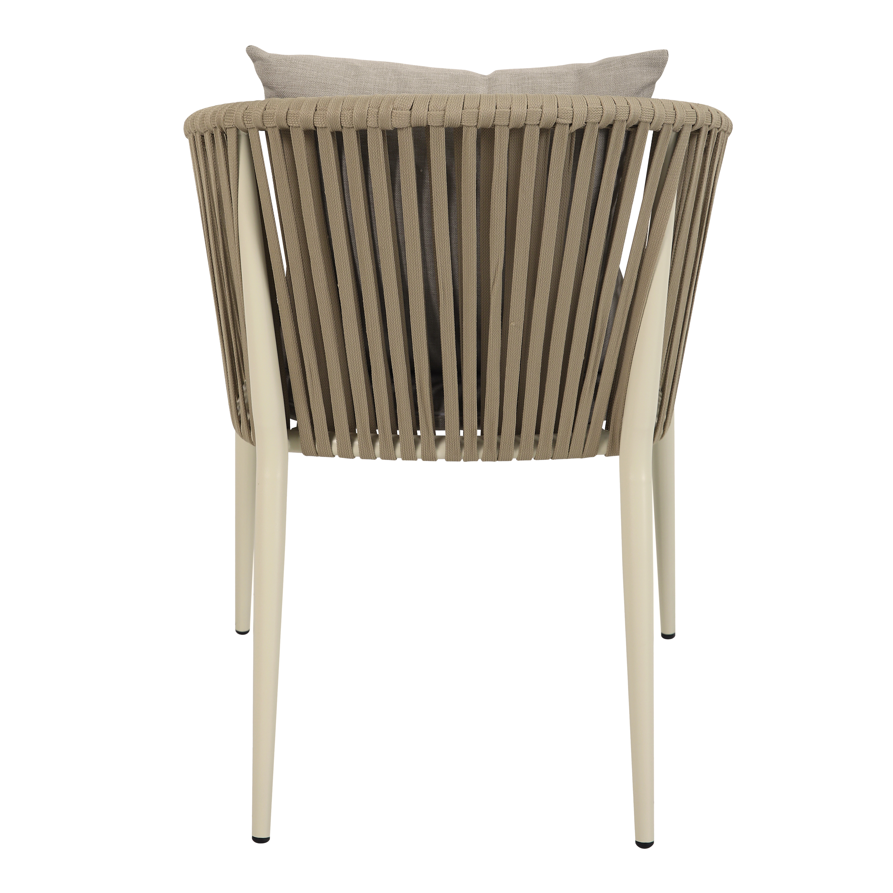 AXI Chay Garden Set with 8 Chairs – Beige with Polywood in Wood Effect