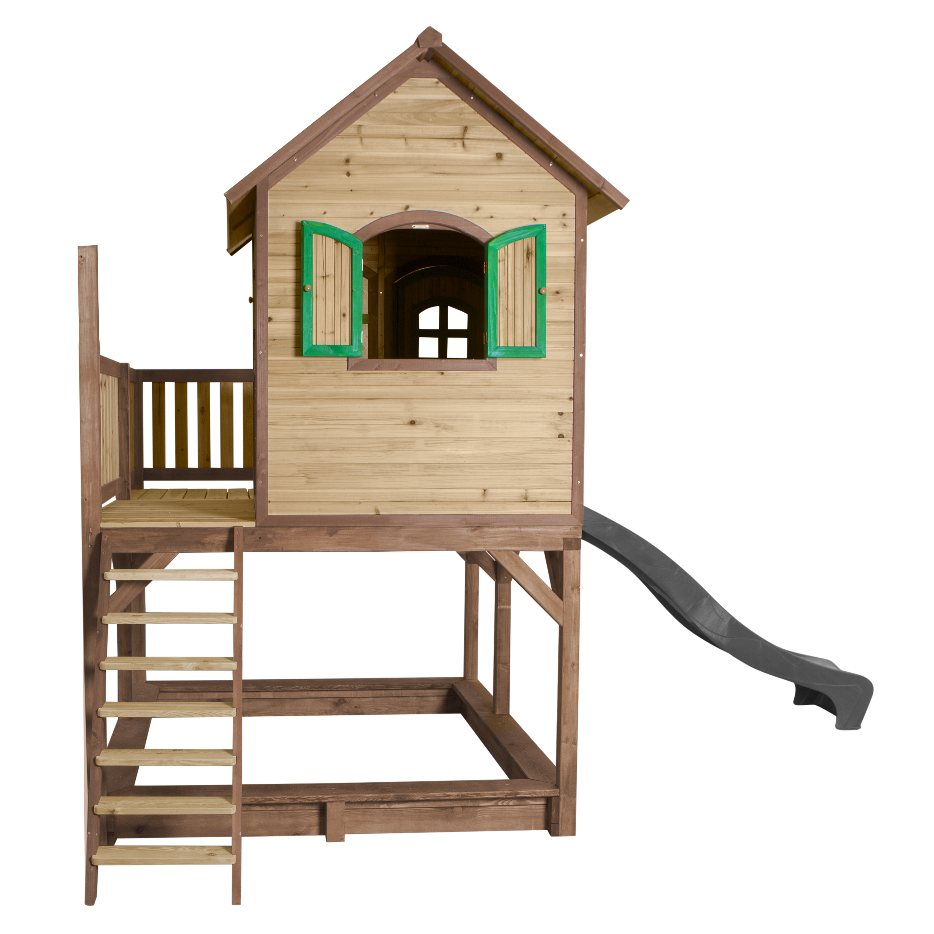 AXI Liam Playhouse Brown/Green - Grey Slide