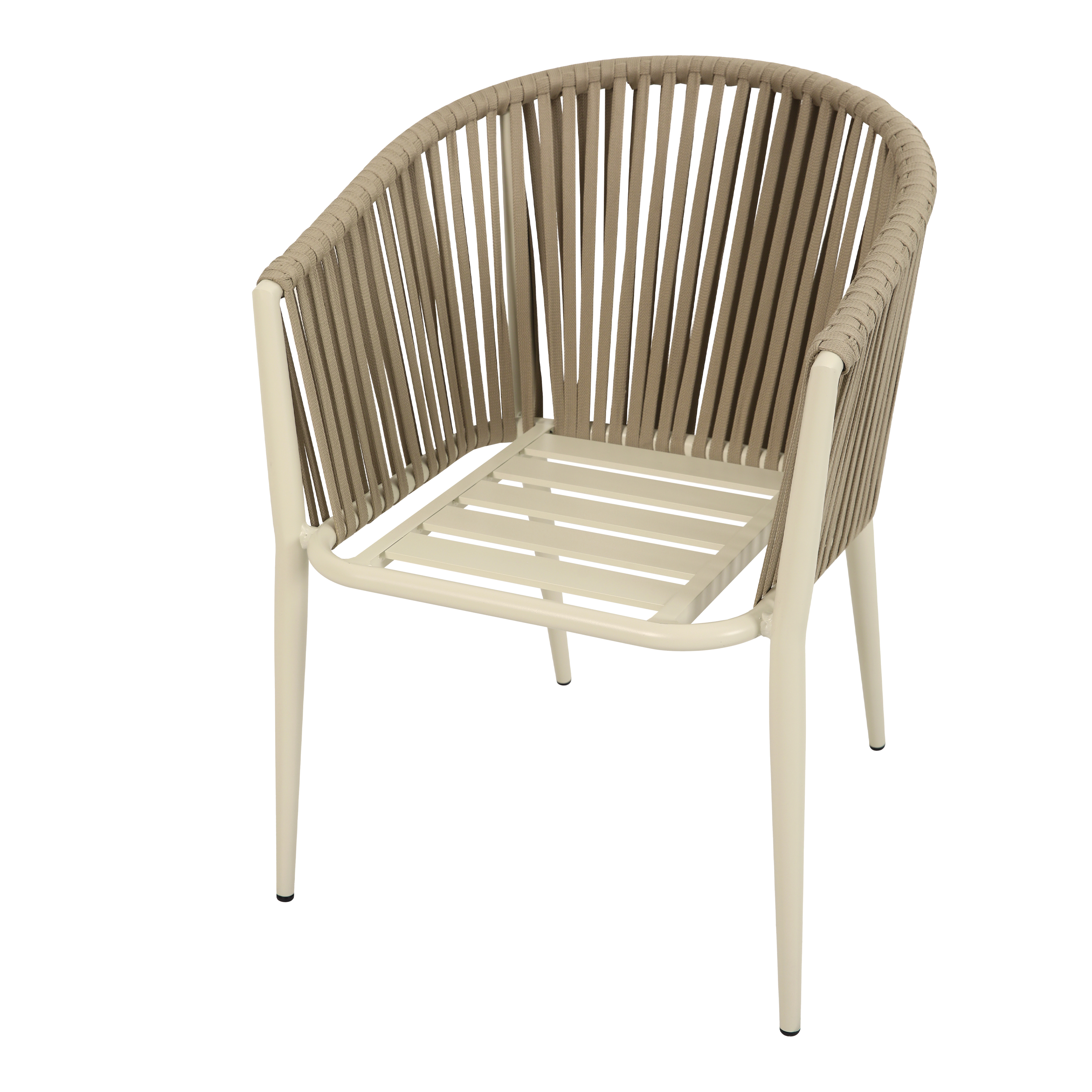 AXI Chay Garden Set with 8 Chairs – Beige with Polywood in Wood Effect