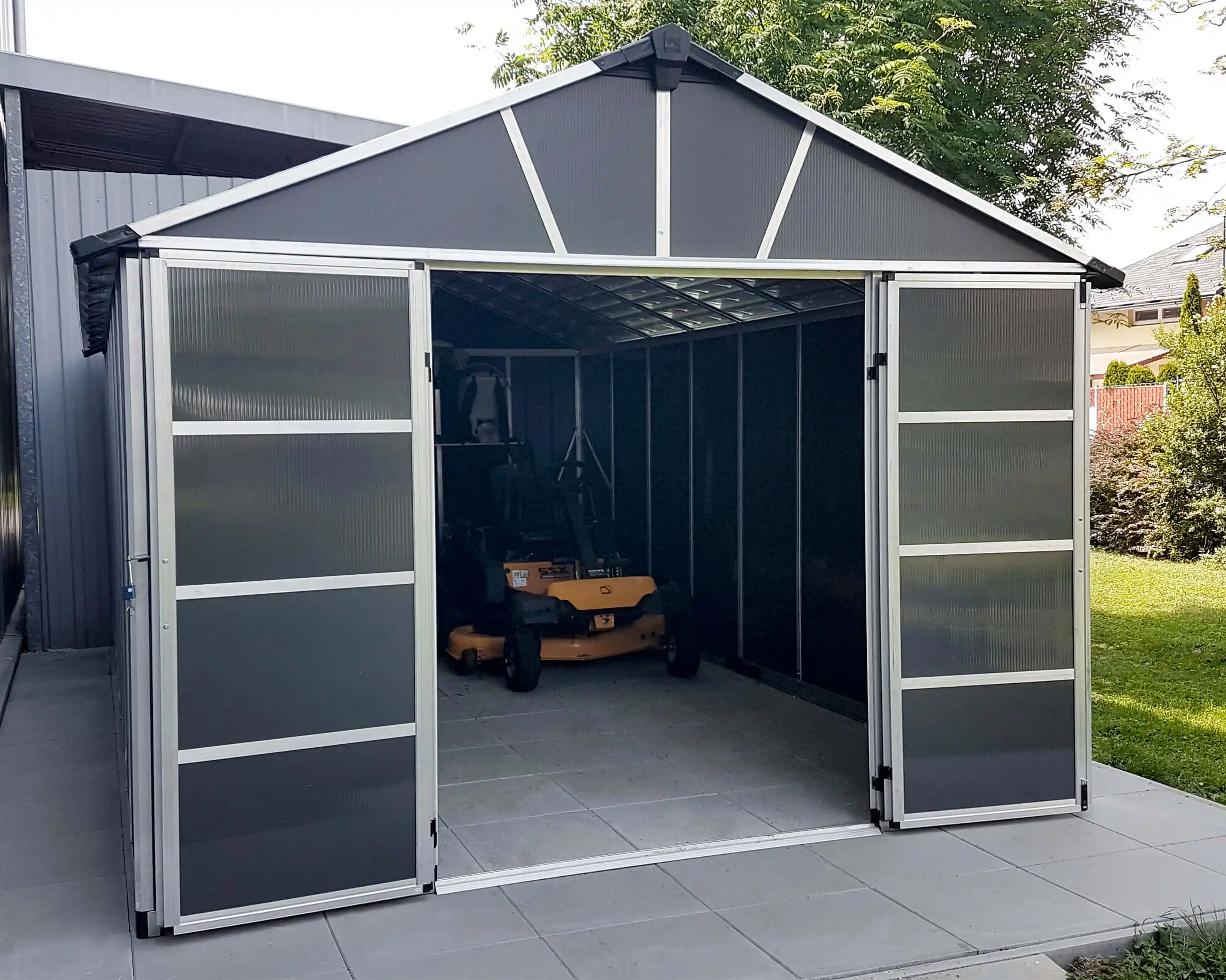 Canopia Yukon 643X332 cm grote schuur Donkergrijs-7290108139280 Canopia Yukon 643X332 cm grote schuur Donkergrijs