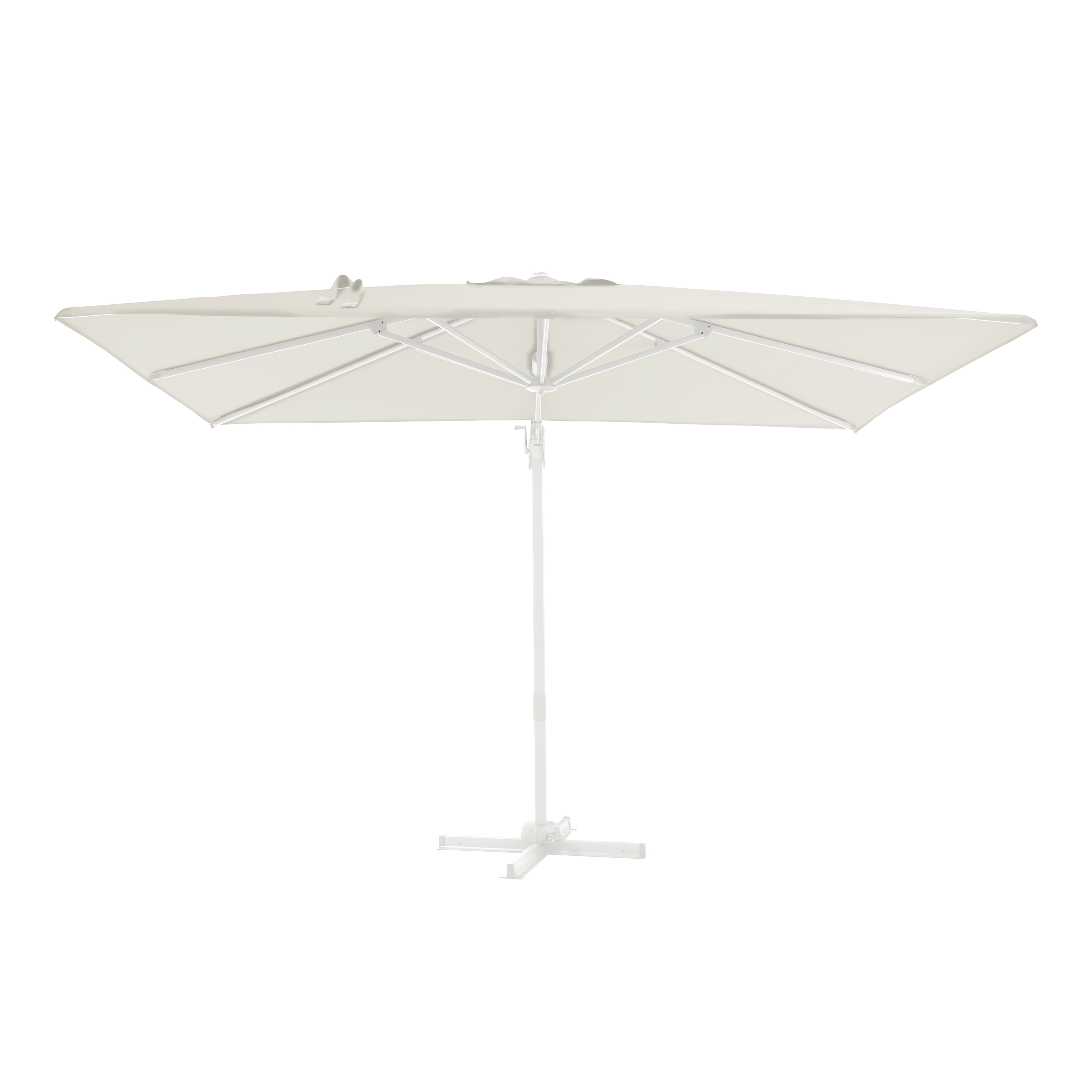 AXI Milad Premium Zweefparasol 200x300cm Wit/Beige