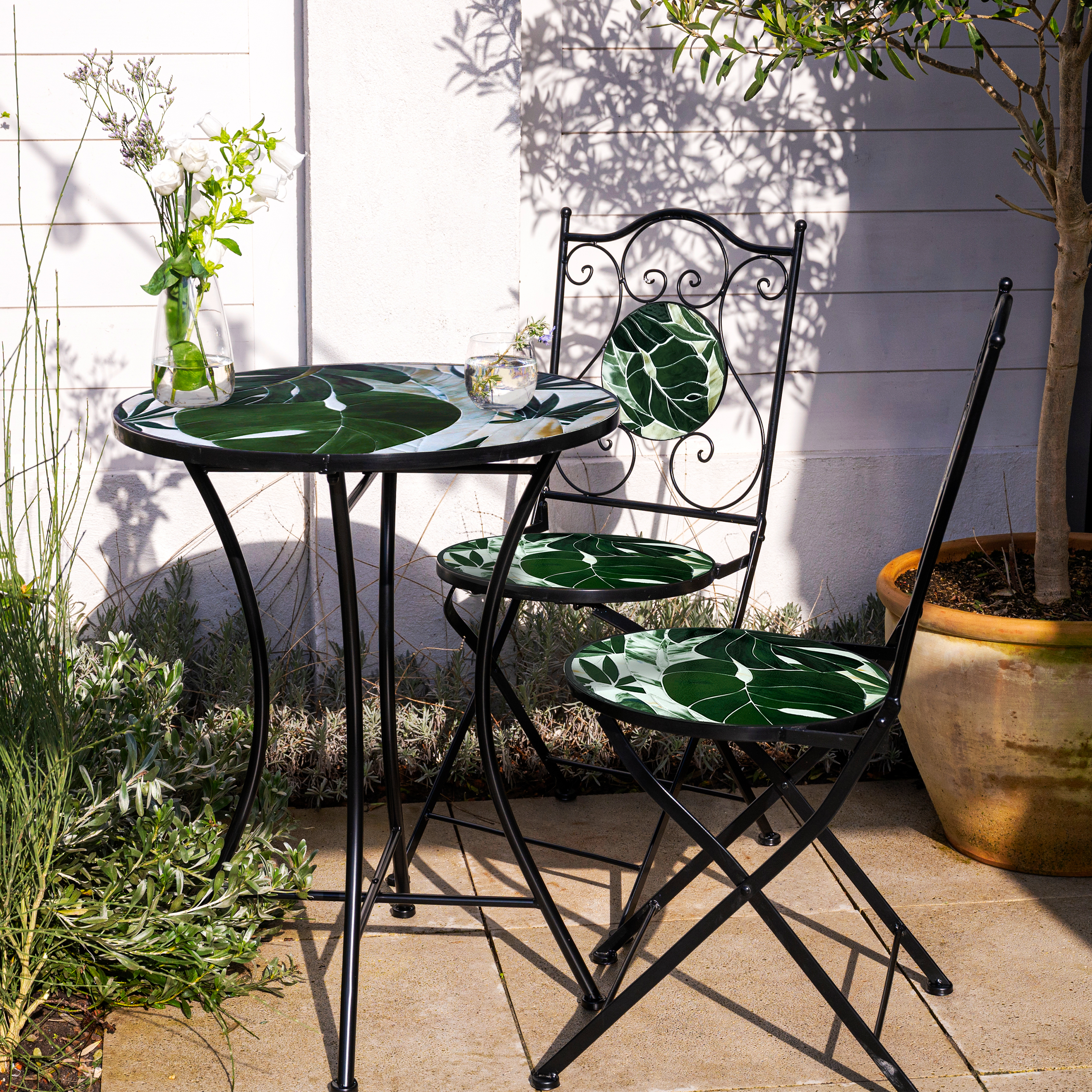 AXI Amélie Bistro Set Mosaic - Tropical Green