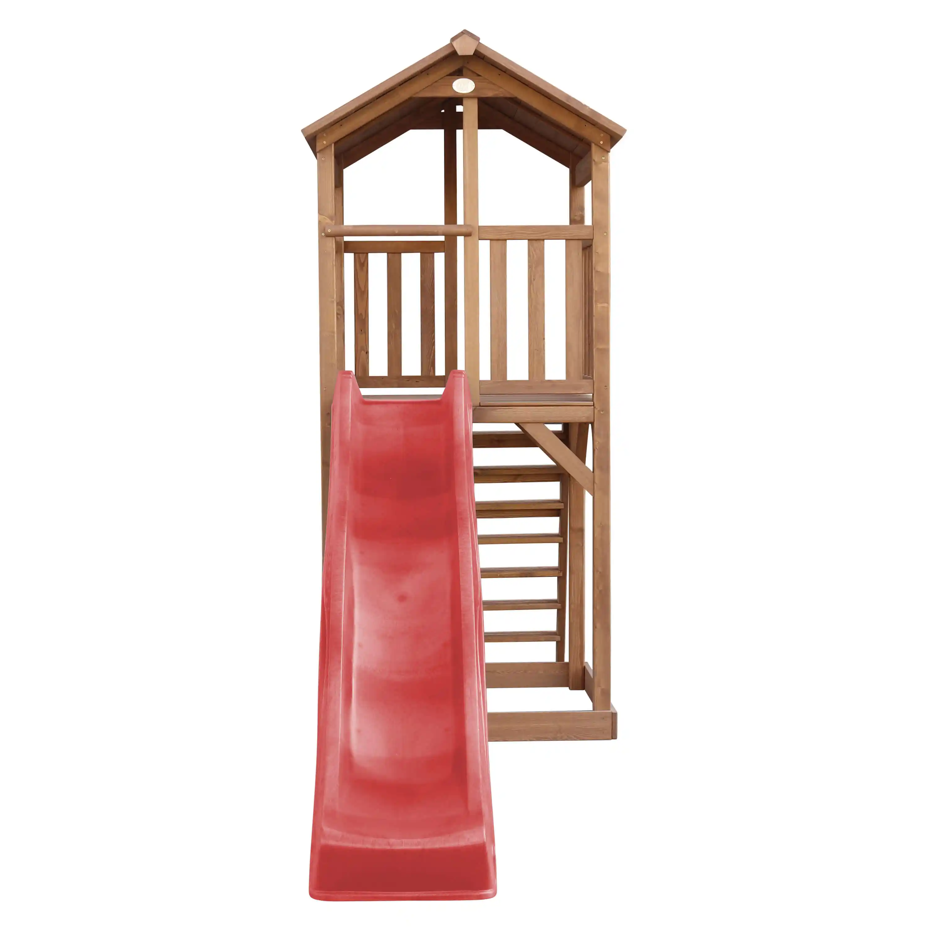AXI Beach Tower Speeltoren Bruin - Rode Glijbaan