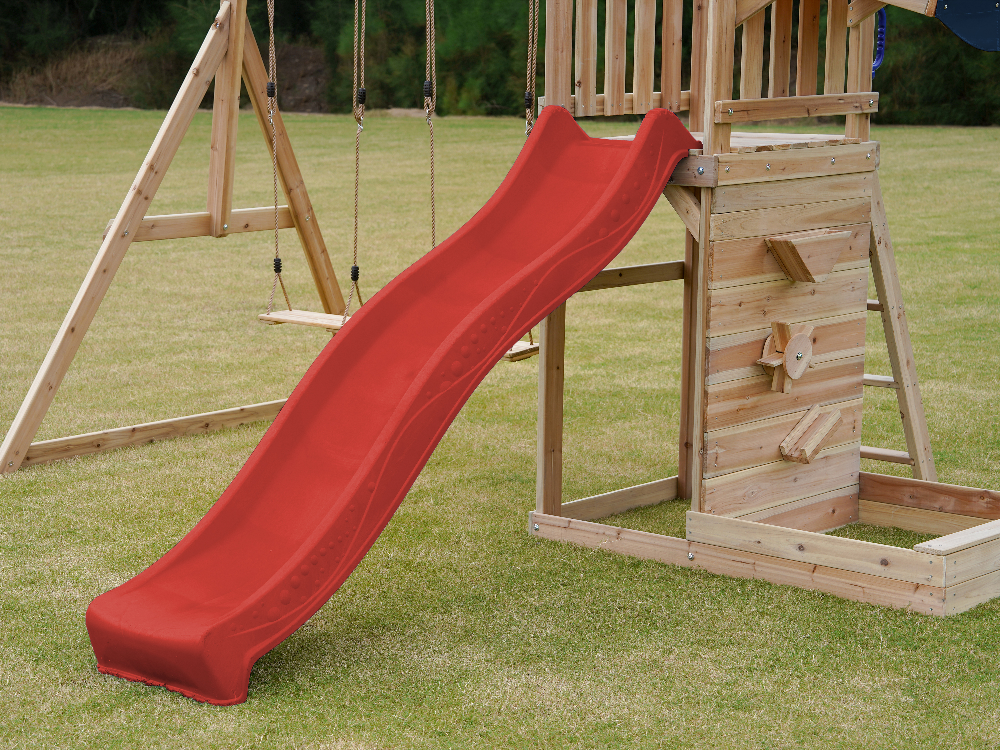 AXI Malik Play Set with Double Swing Brown - Red Slide 