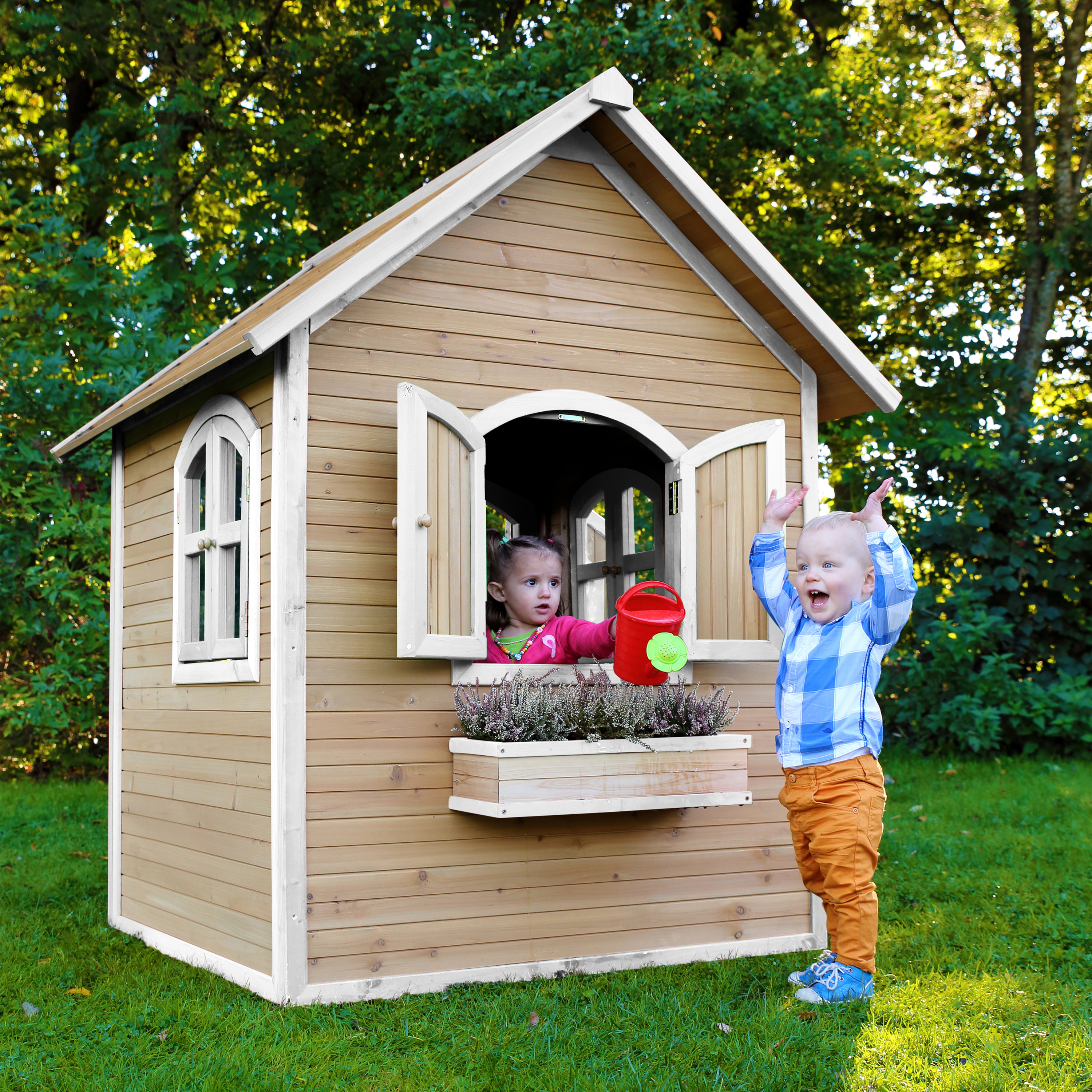 AXI Julia Playhouse Brown/White-8717973932734 AXI Julia Playhouse Brown/White