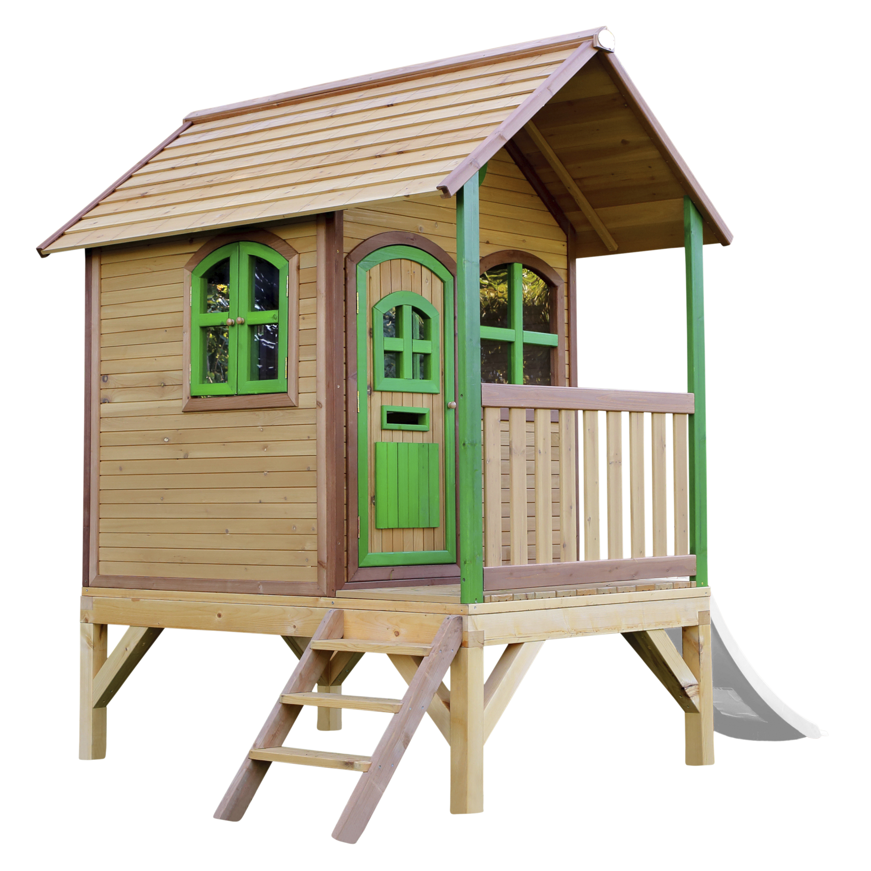 AXI Tom Playhouse Brown/Green - White Slide