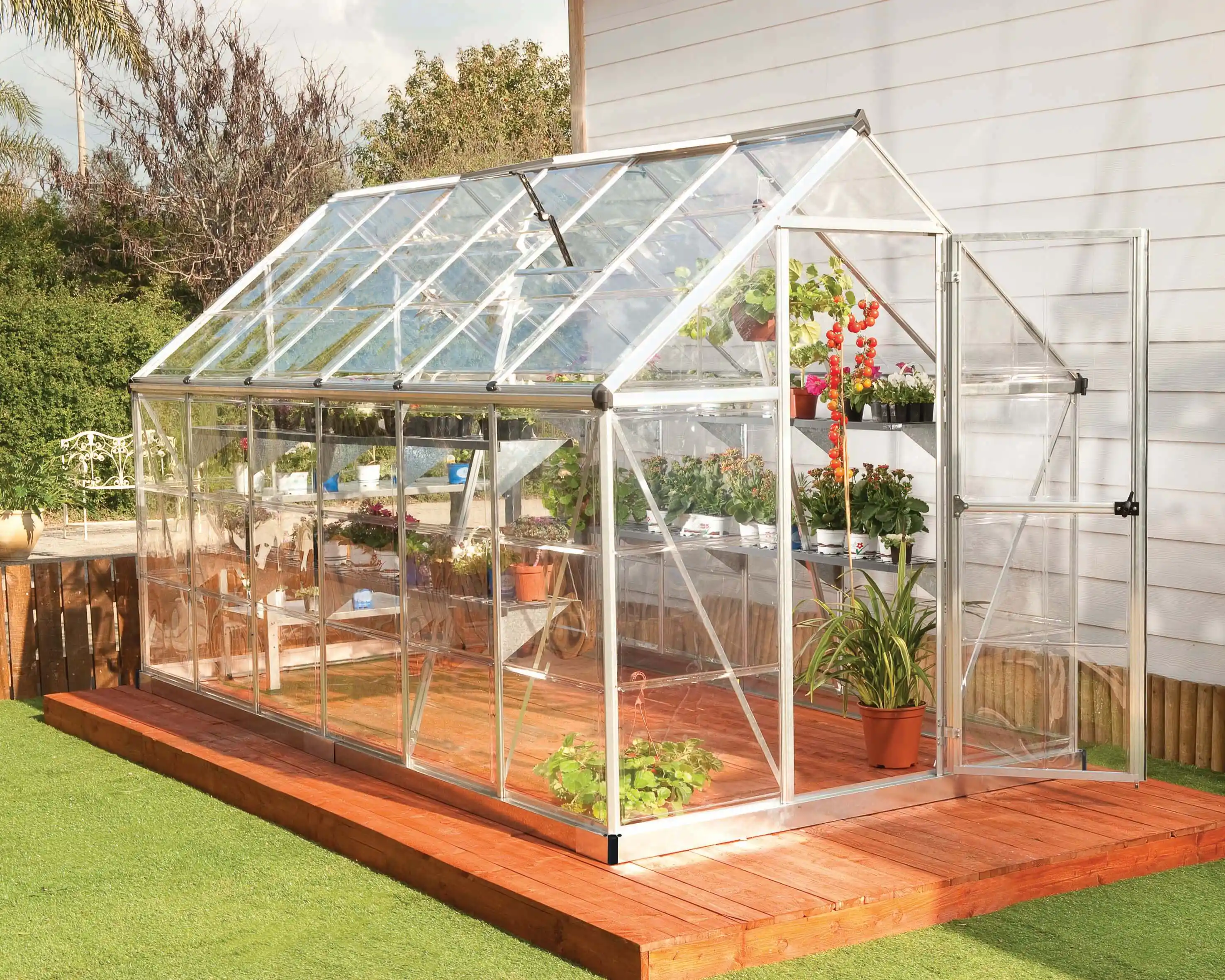 Canopia Harmony 370X185X208 cm Tuinkas Zilver Helder