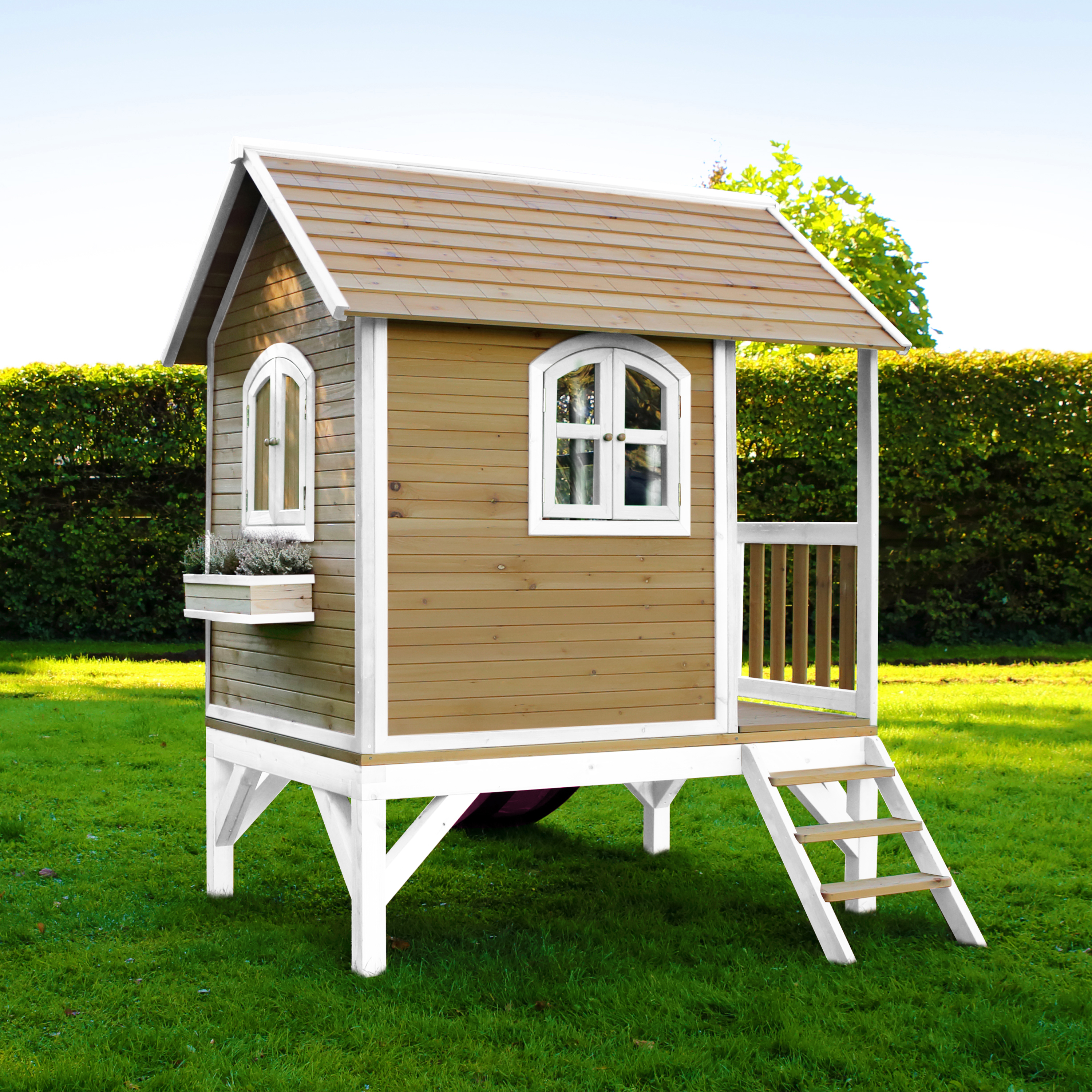 AXI Tom Playhouse Brown/White - Purple Slide