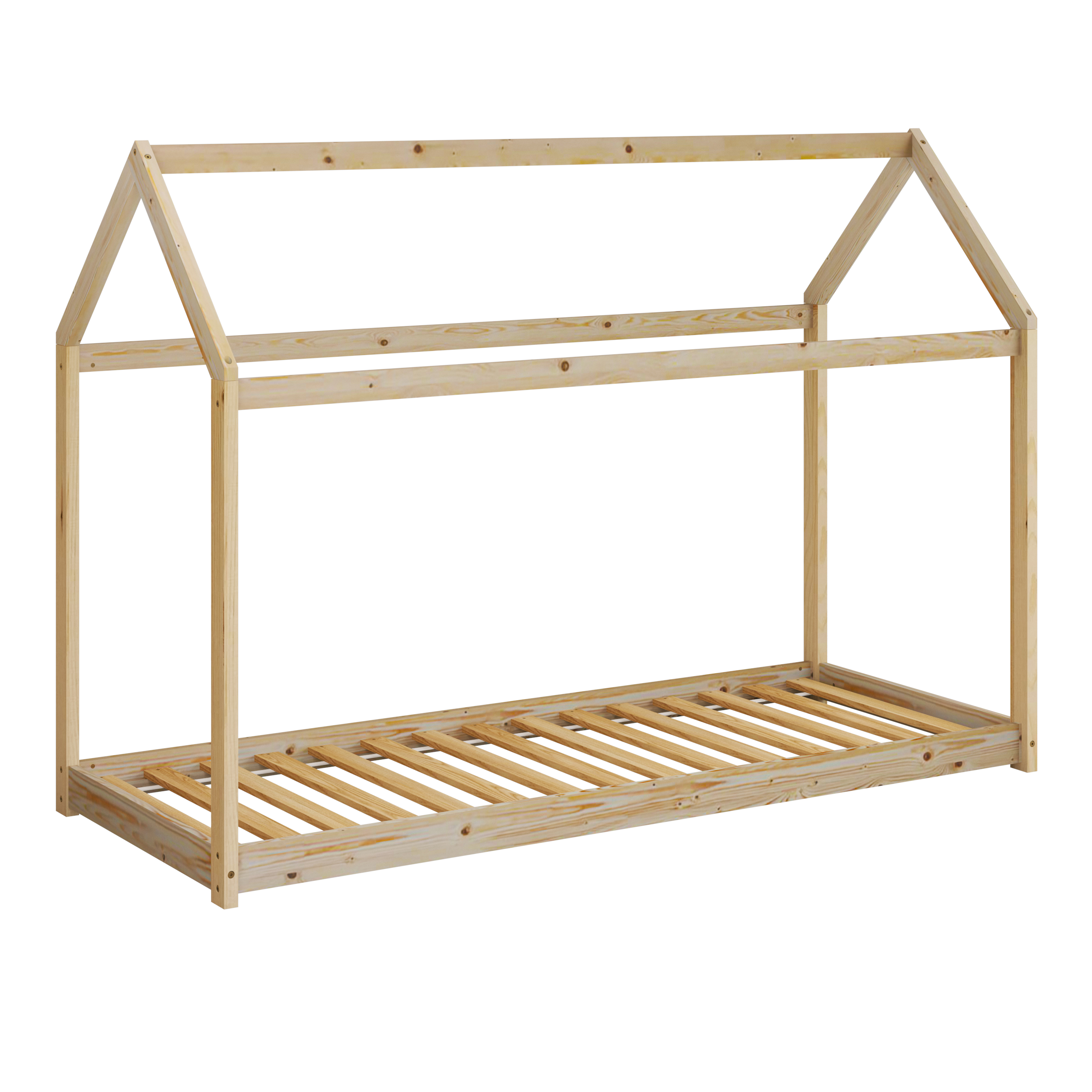 Sunny Zoey House Bed Natural – With Mattress