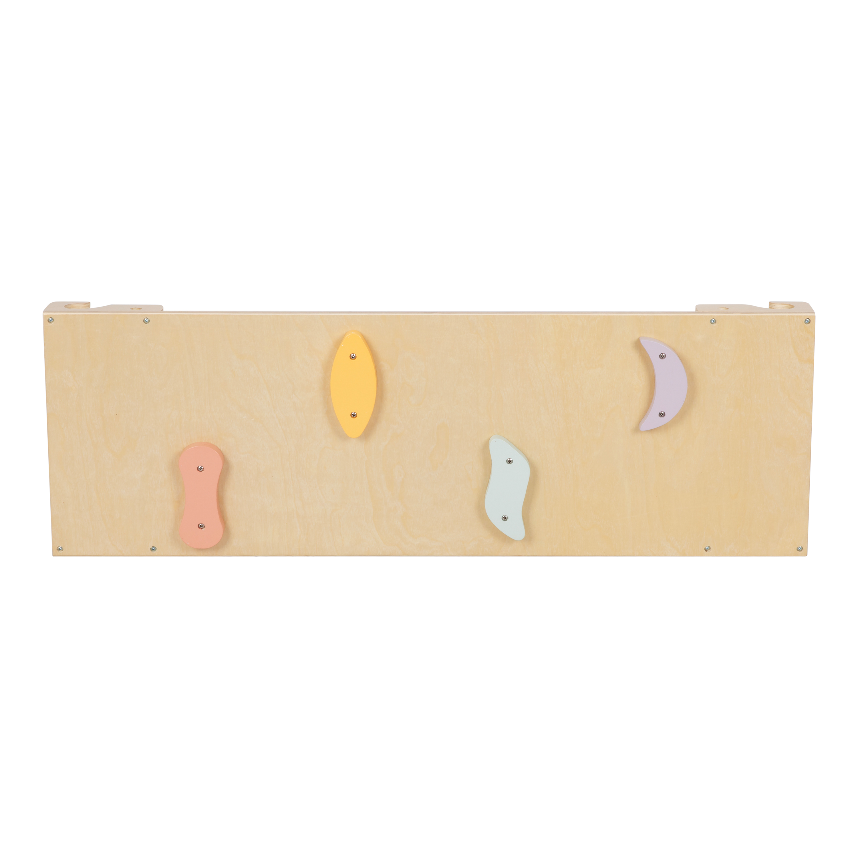 Sunny Charlie 3-in-1 Holz-Kletterdreieck mit Kletterwand und Wippe - Pastell