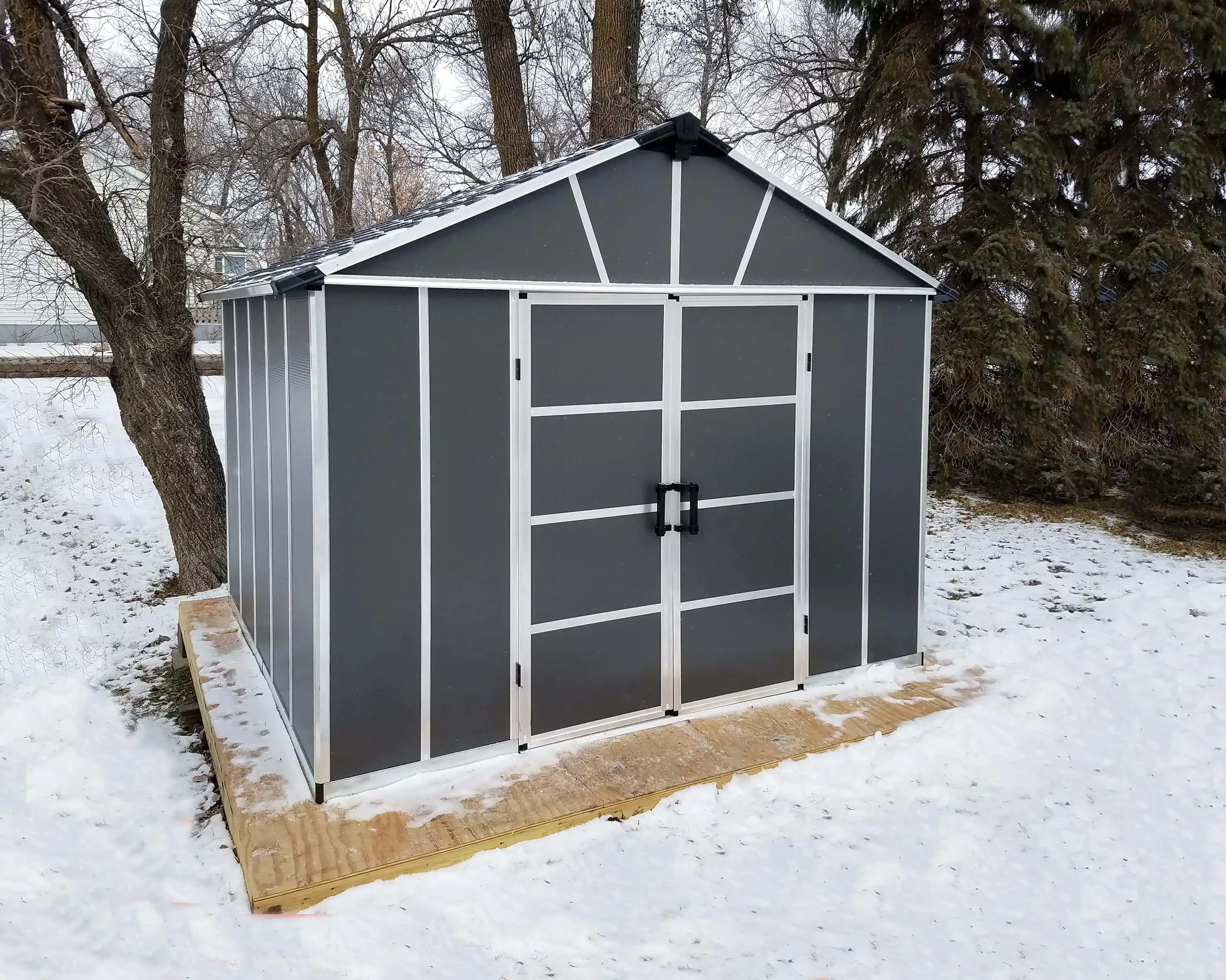 Canopia Yukon 271X332 cm grote schuur Donkergrijs