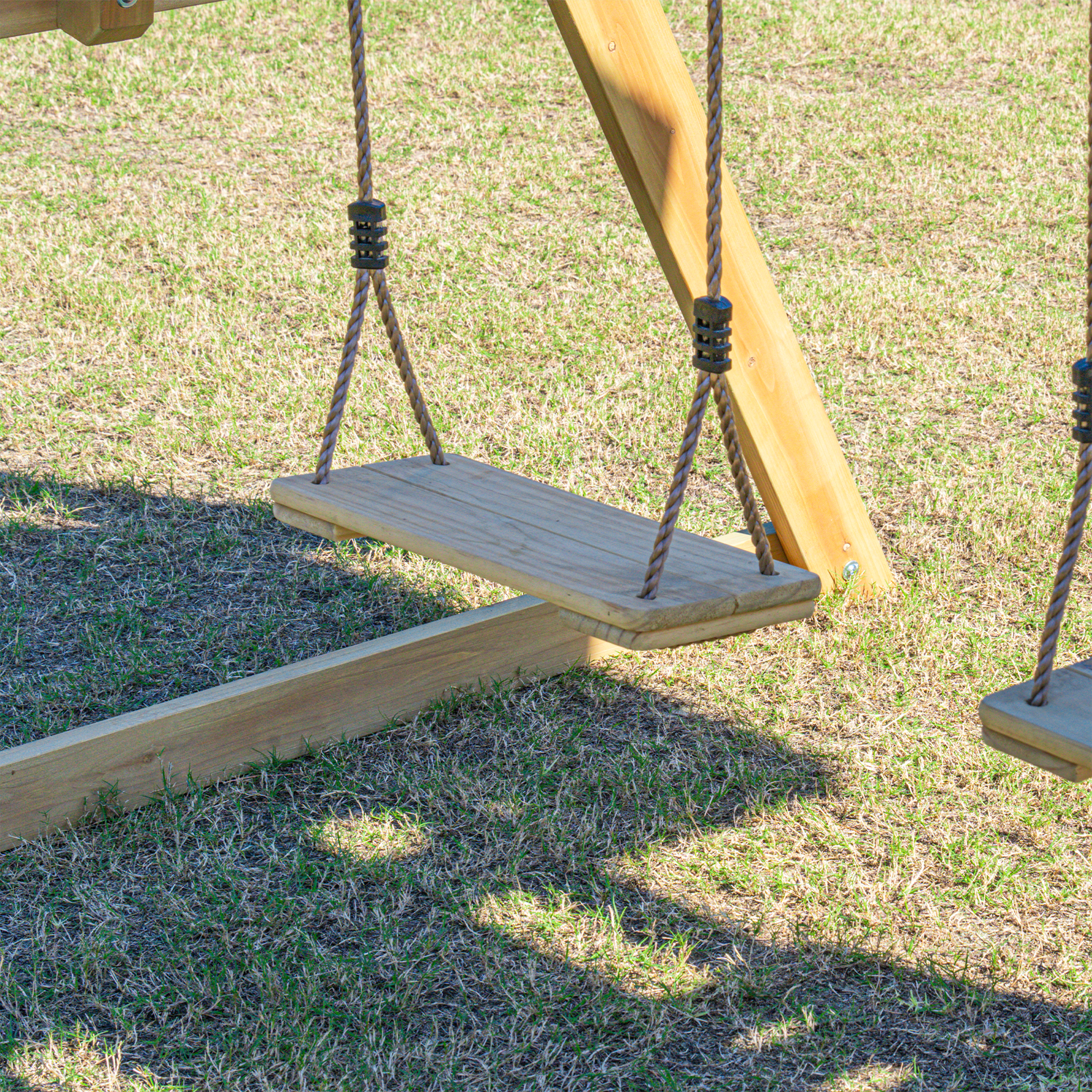 AXI Mia Climbing Frame with Double Swing Set – Blue Slide