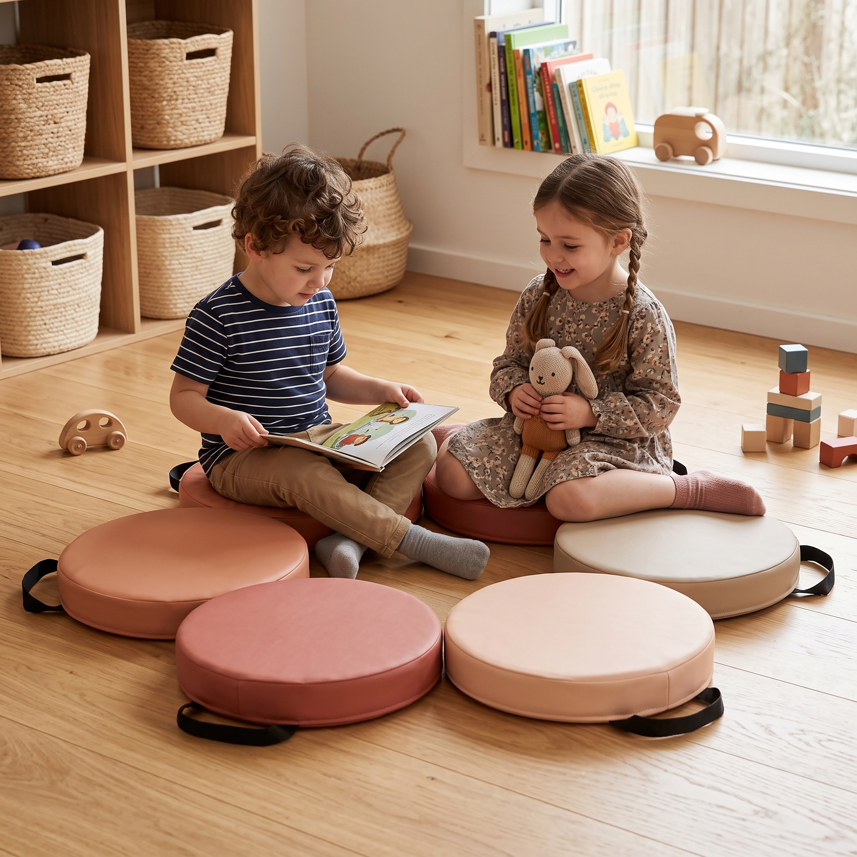 Sunny Dacy Soft Play Round Cushions - Pink