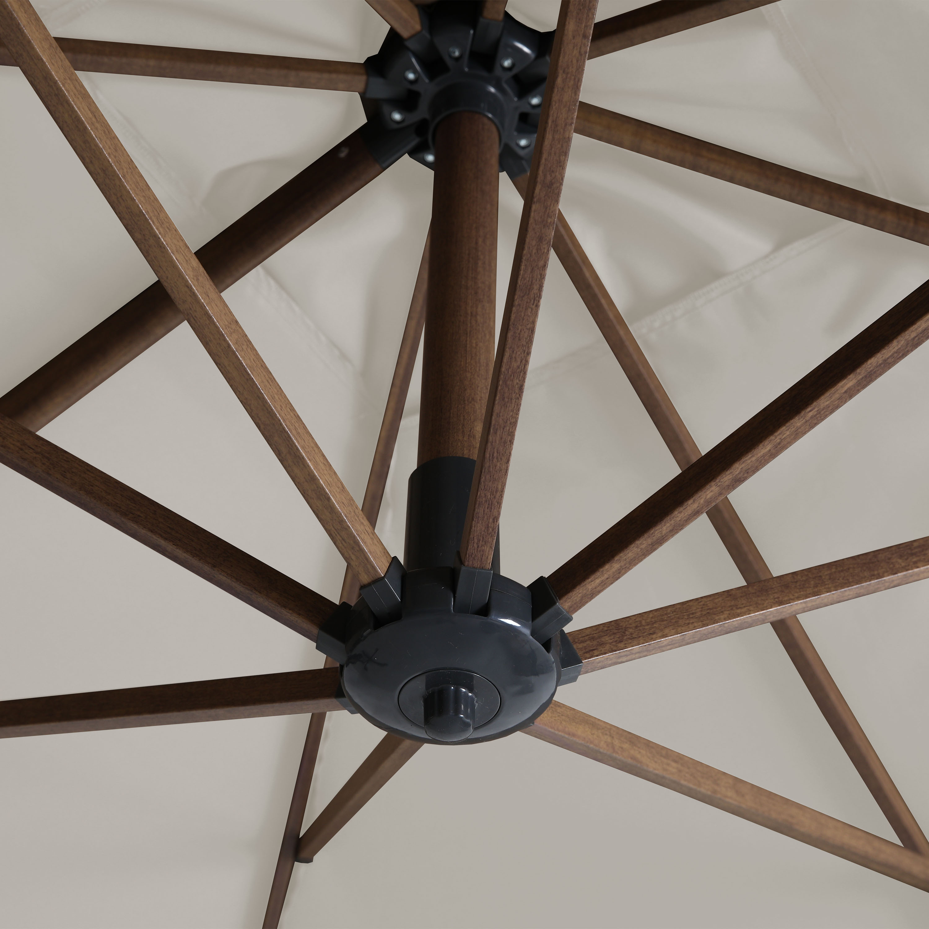 AXI Mira Cantilever Parasol 300x300cm Oak-look/Beige