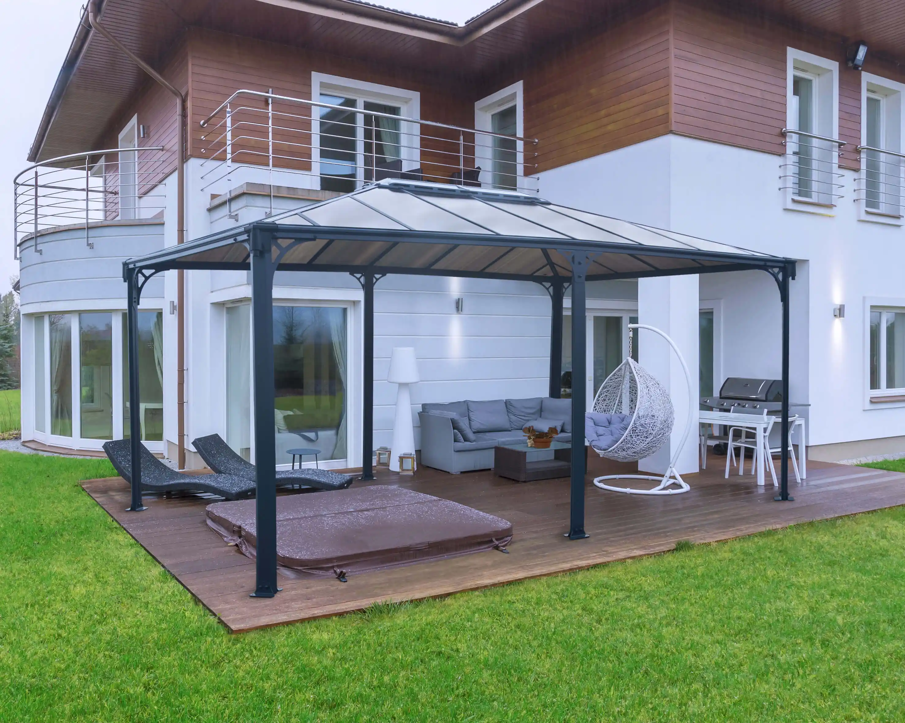 Canopia Martinique 493X295 cm tuinpaviljoen Donkergrijs Brons-7290108136234 Canopia Martinique 493X295 cm tuinpaviljoen Donkergrijs Brons
