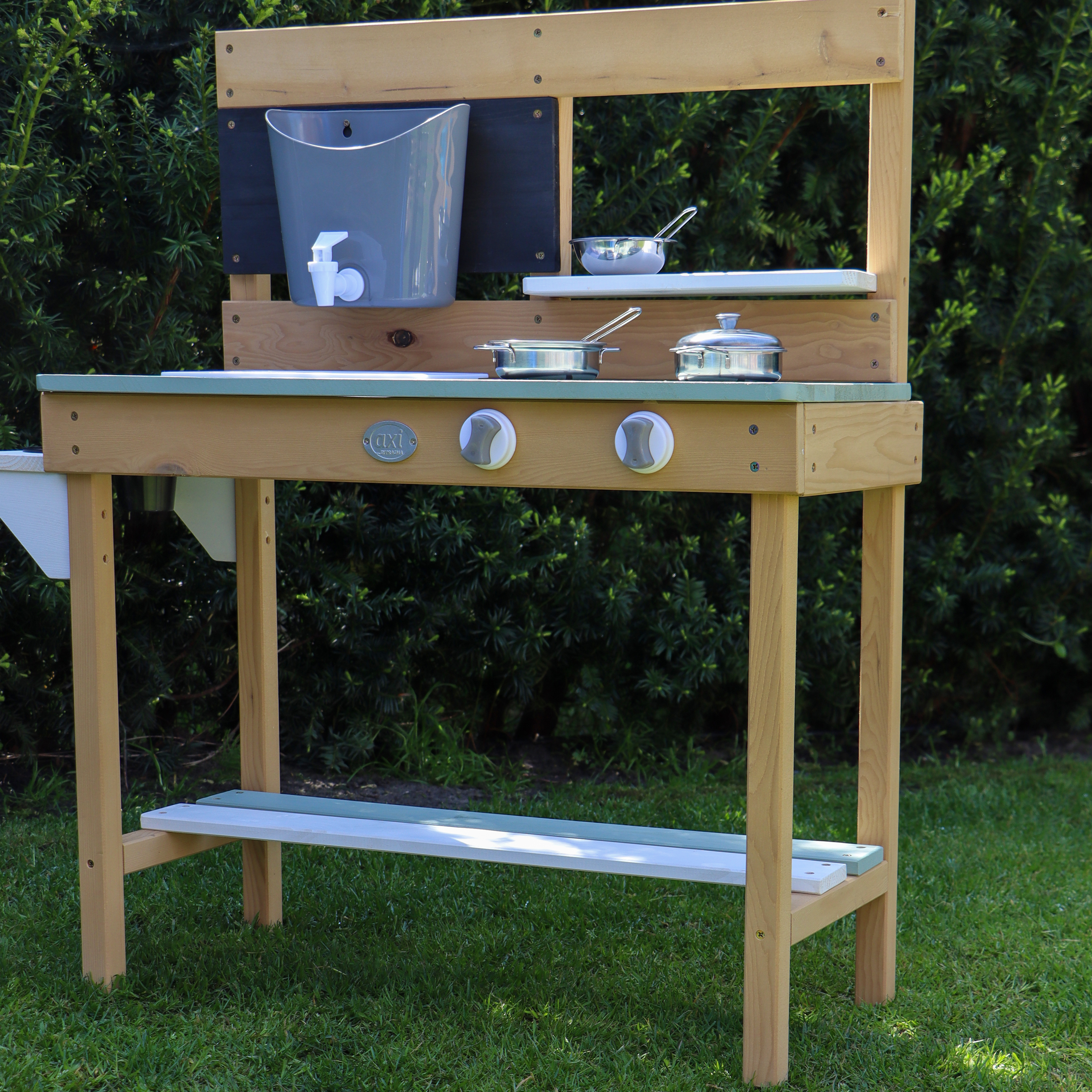 AXI Puck Sand & Water Play Kitchen Brown/Green